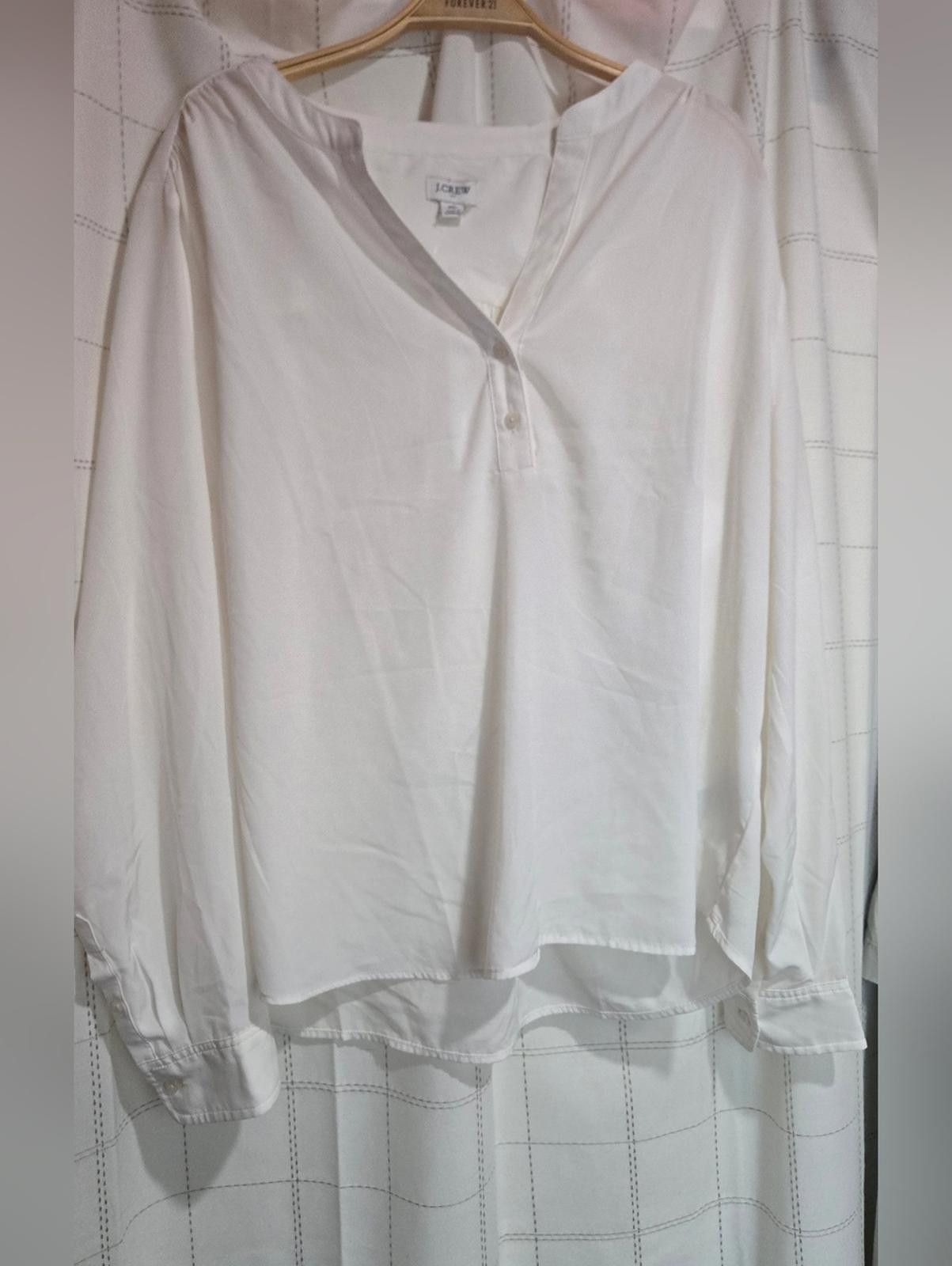 J.Crew J Crew Popover placket blouse Size XL / US 12-14 / IT 48-50 - 2 Thumbnail