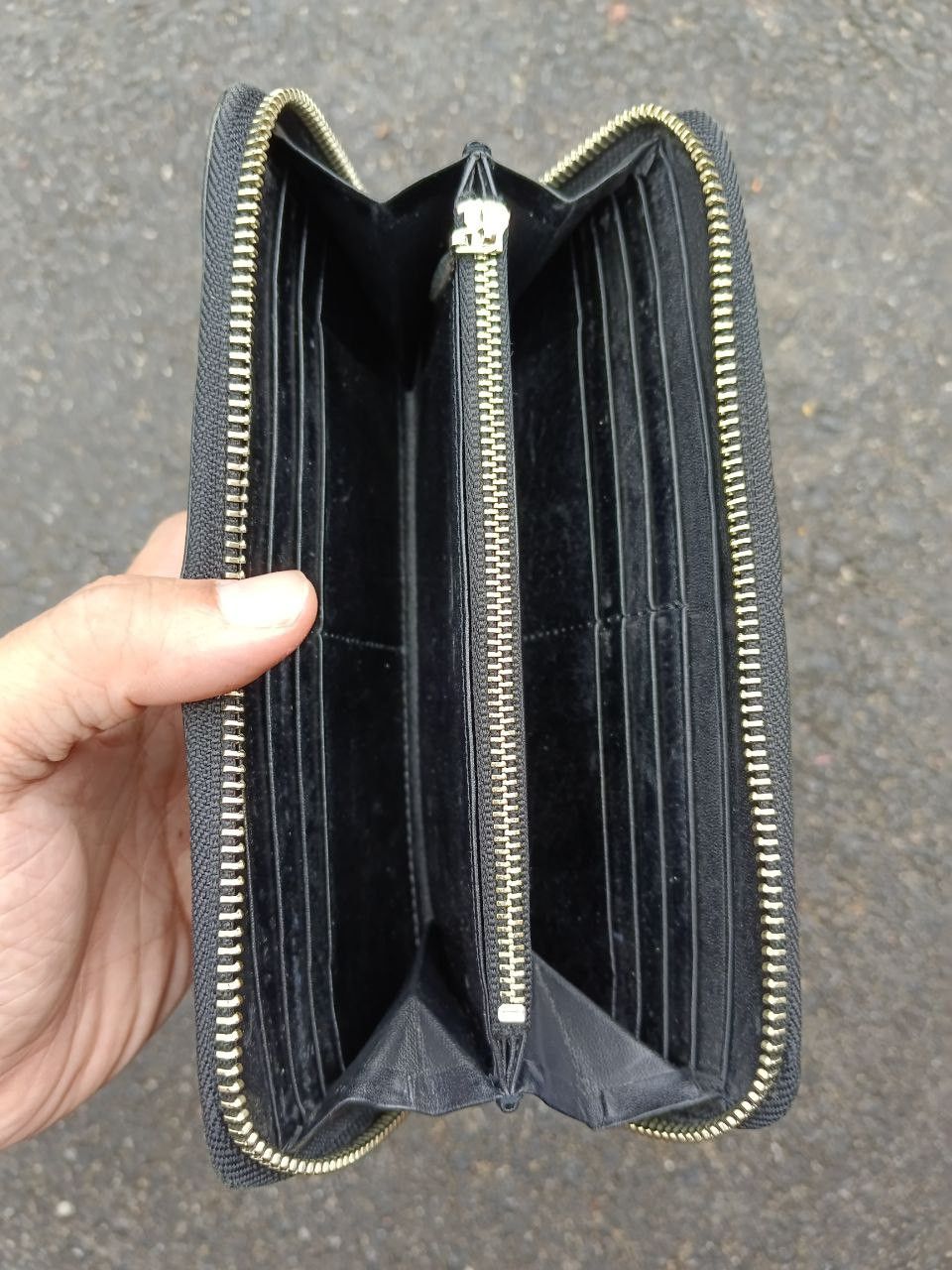 Leather × Y's × Yohji Yamamoto YOHJI YAMAMOTO Y'S LEATHER BLACK LONG WALLET Size ONE SIZE - 3 Thumbnail