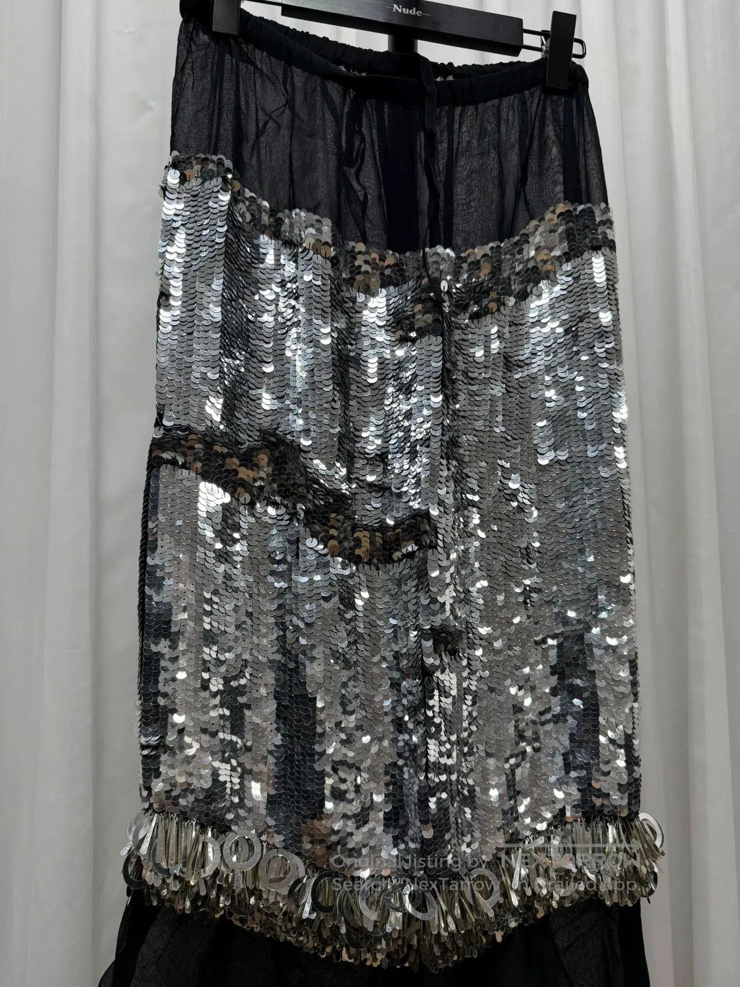 Dries Van Noten Dries Van Noten Sequin Skirt 34. Size 33" - 3 Thumbnail