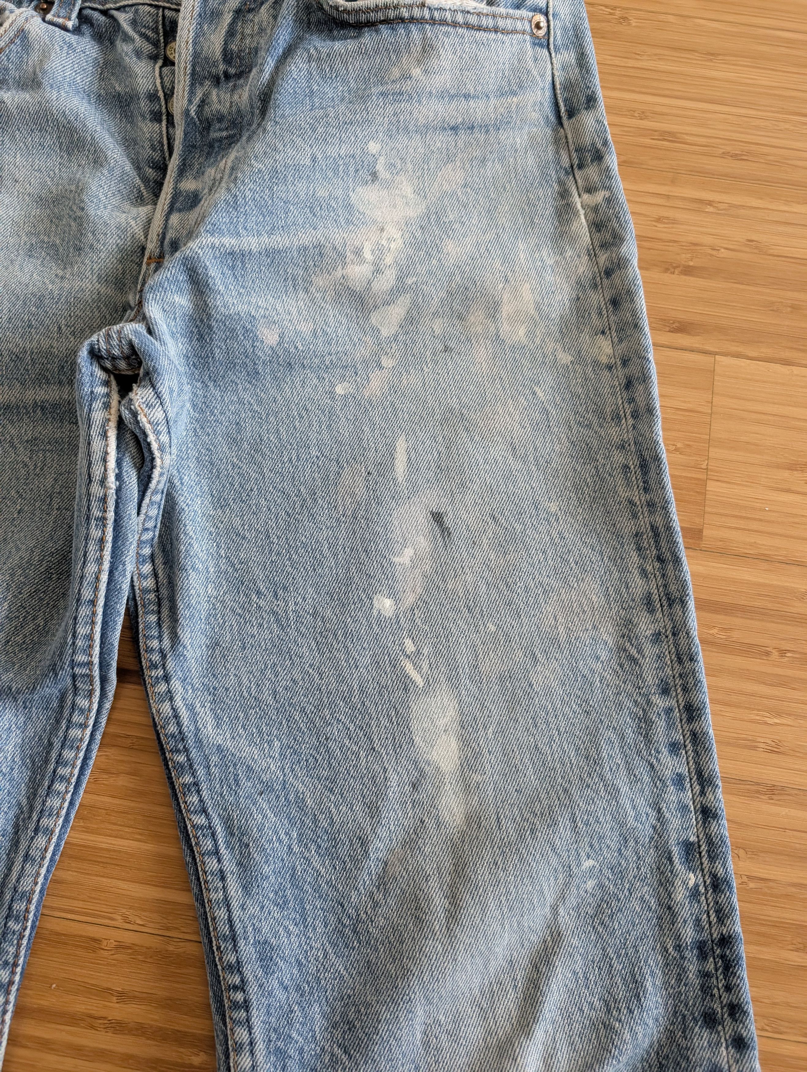Levi's Helmut Lang Style Panted Denim, CRAZY DISTRESSING Size US 29 - 12 Thumbnail