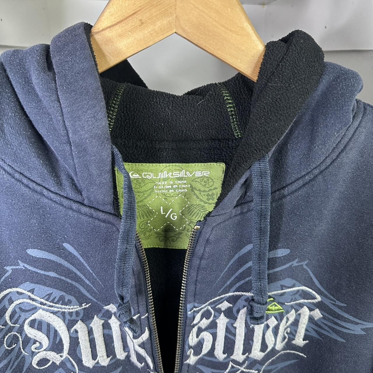 Quiksilver 2000s Y2K Vintage Quiksilver Surfwear Skate Zip Up Jacket Size US L / EU 52-54 / 3 - 3 Thumbnail