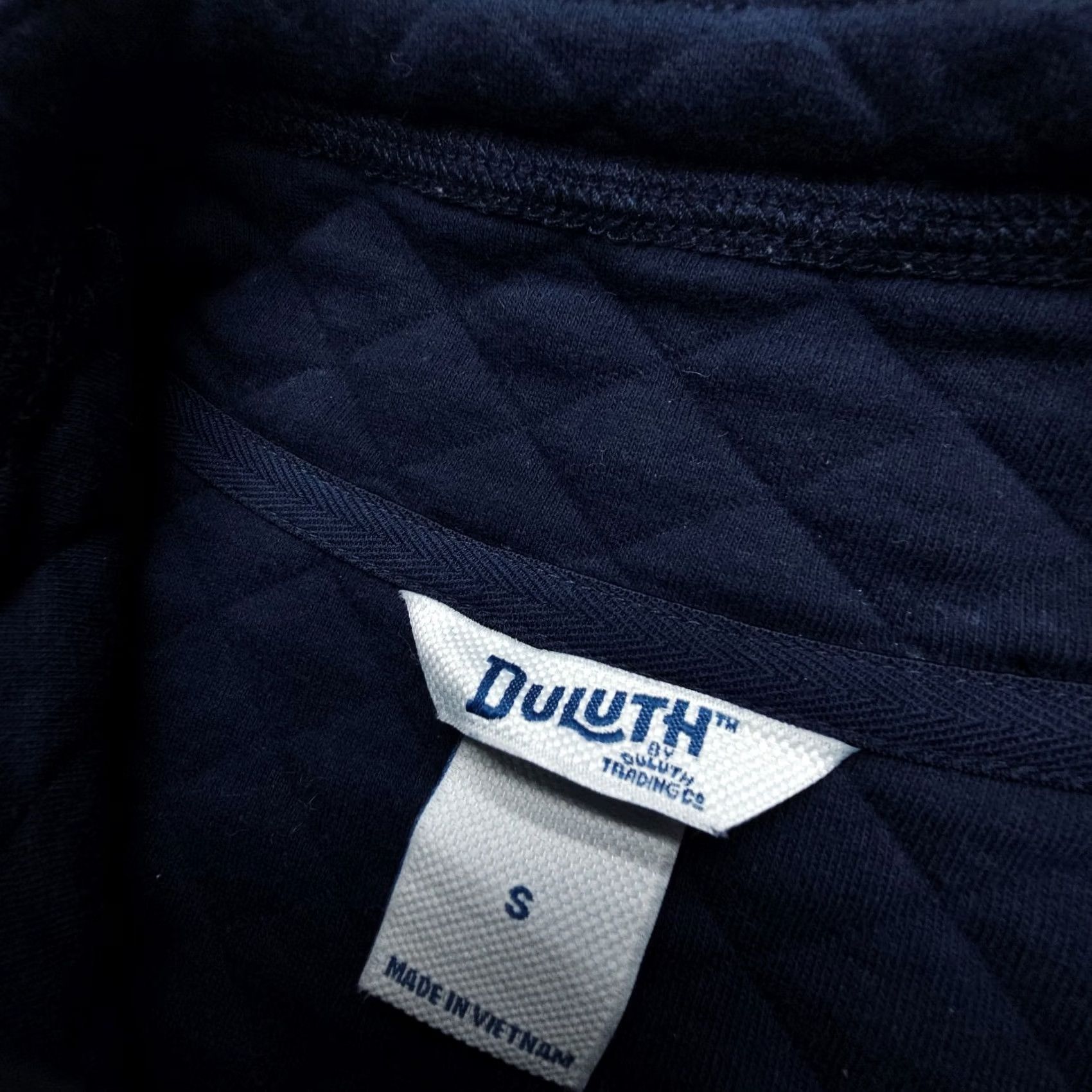 Vintage Duluth Quilted Sweatshirt Pullover Womens Small Blue Hiking Work Travel Sweatshirt Size S / US 4 / IT 40 - 3 Thumbnail