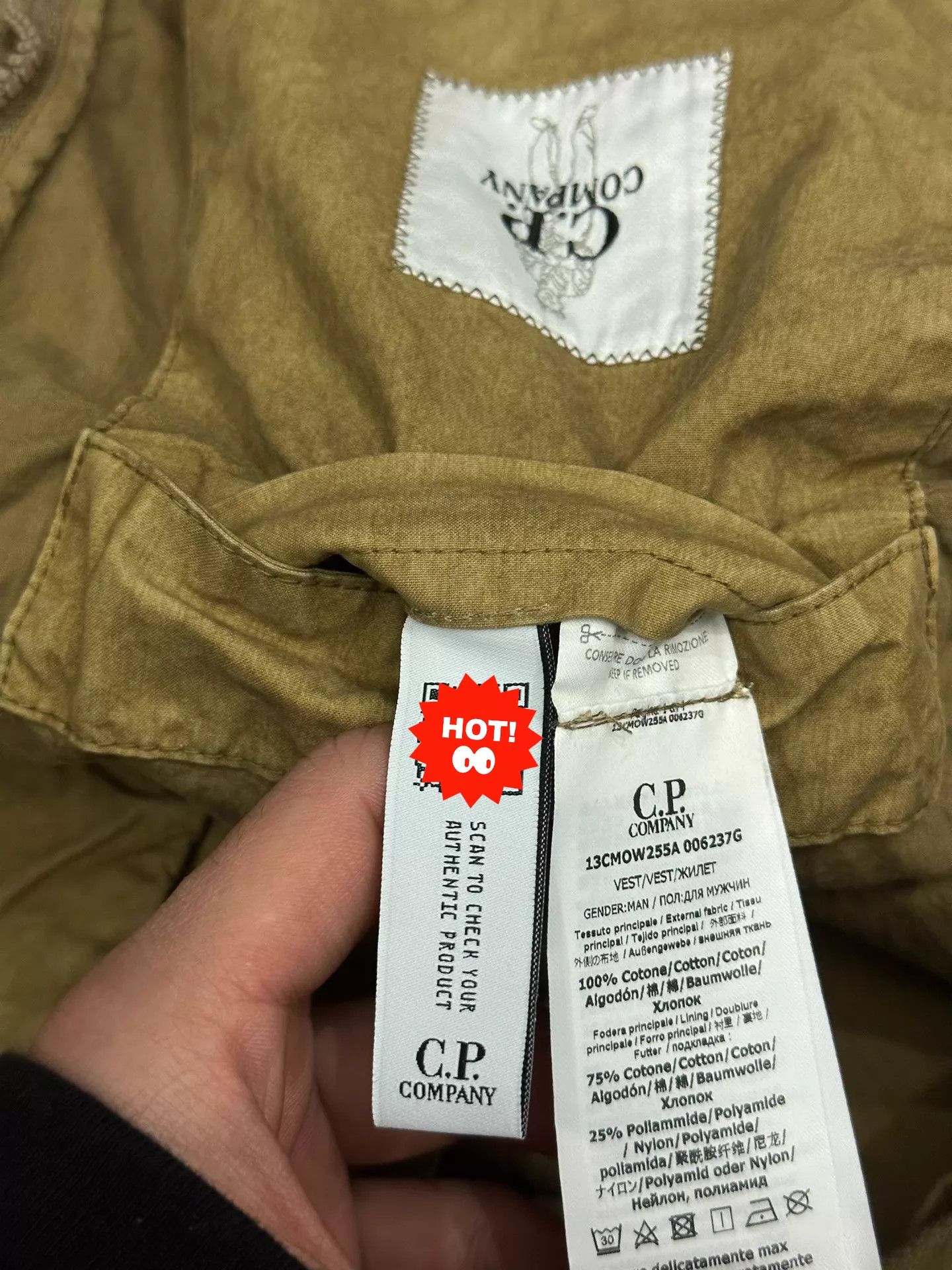 C.P. Company CP Company Ba-Tic Multi-Pocket Desert Yellow XXL Vest Size US XXL / EU 58 / 5 - 4 Thumbnail