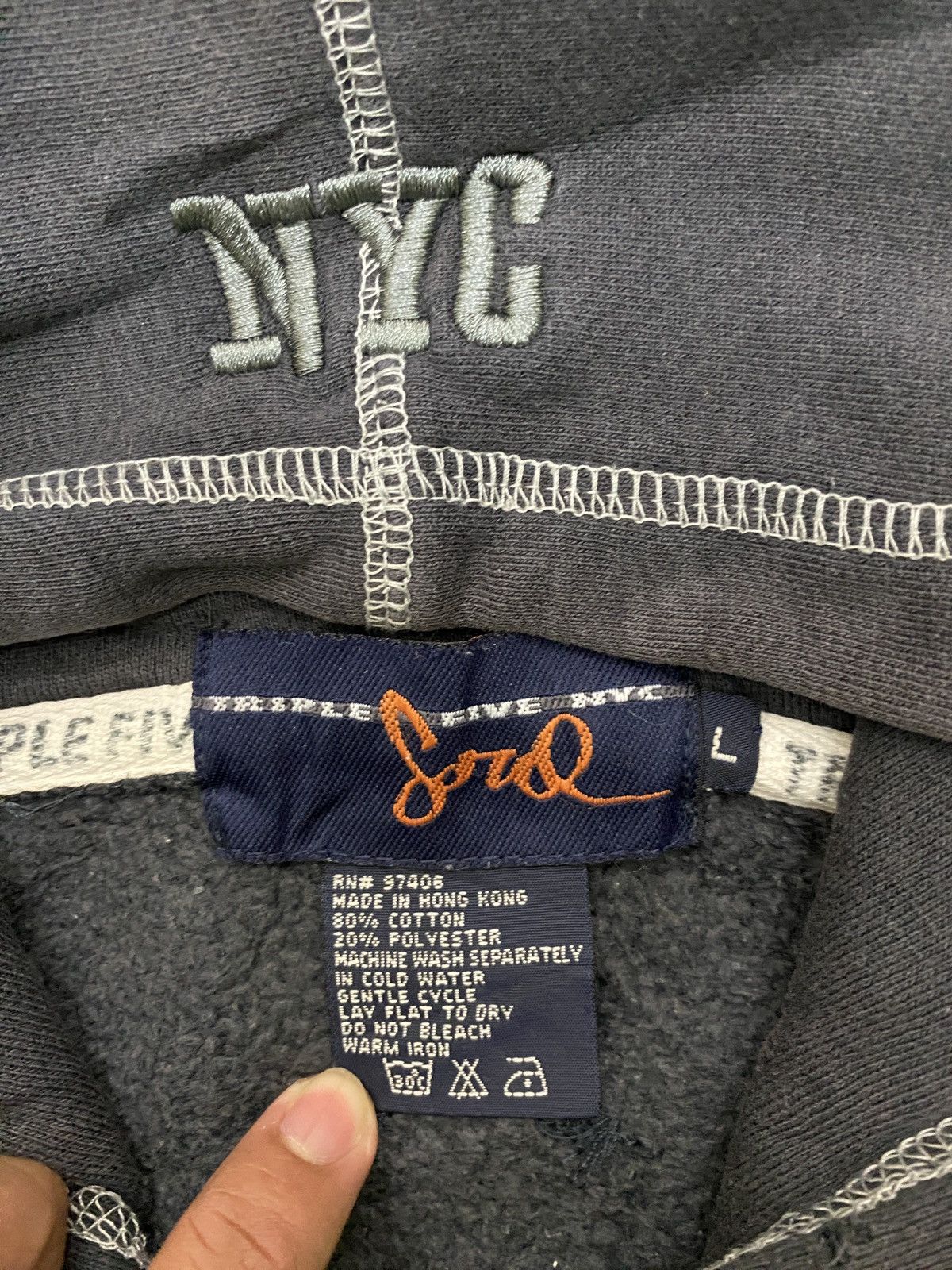 Triple 5 Soul Vintage Triple 5 Soul Faded Hoodie Size US L / EU 52-54 / 3 - 6 Thumbnail