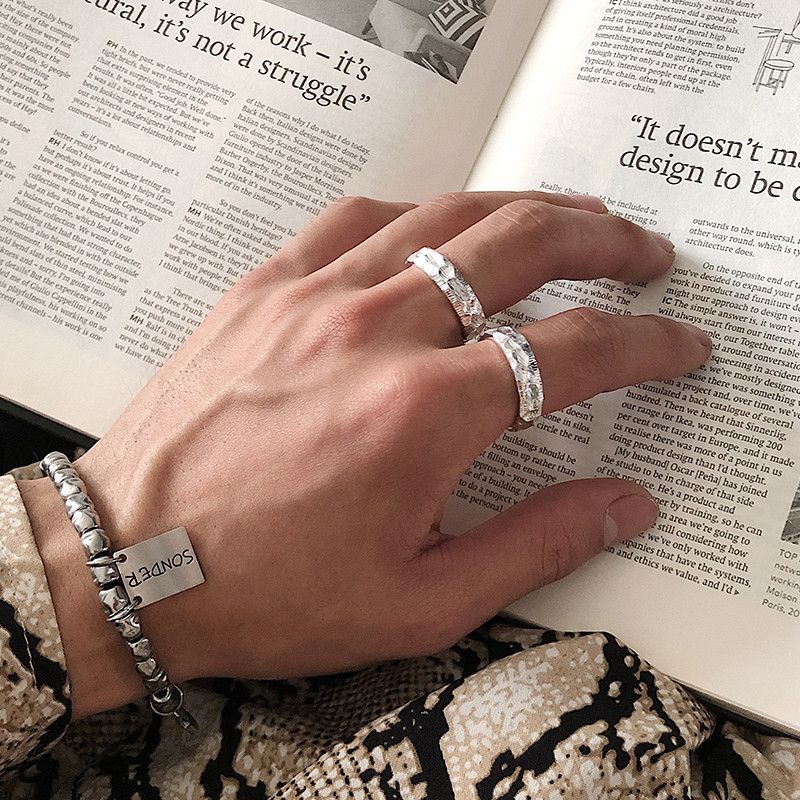 Jewelry Hip-hop Jewelry Rings Open Size Chrome Ring (Size 7-13) Size ONE SIZE - 1 Thumbnail