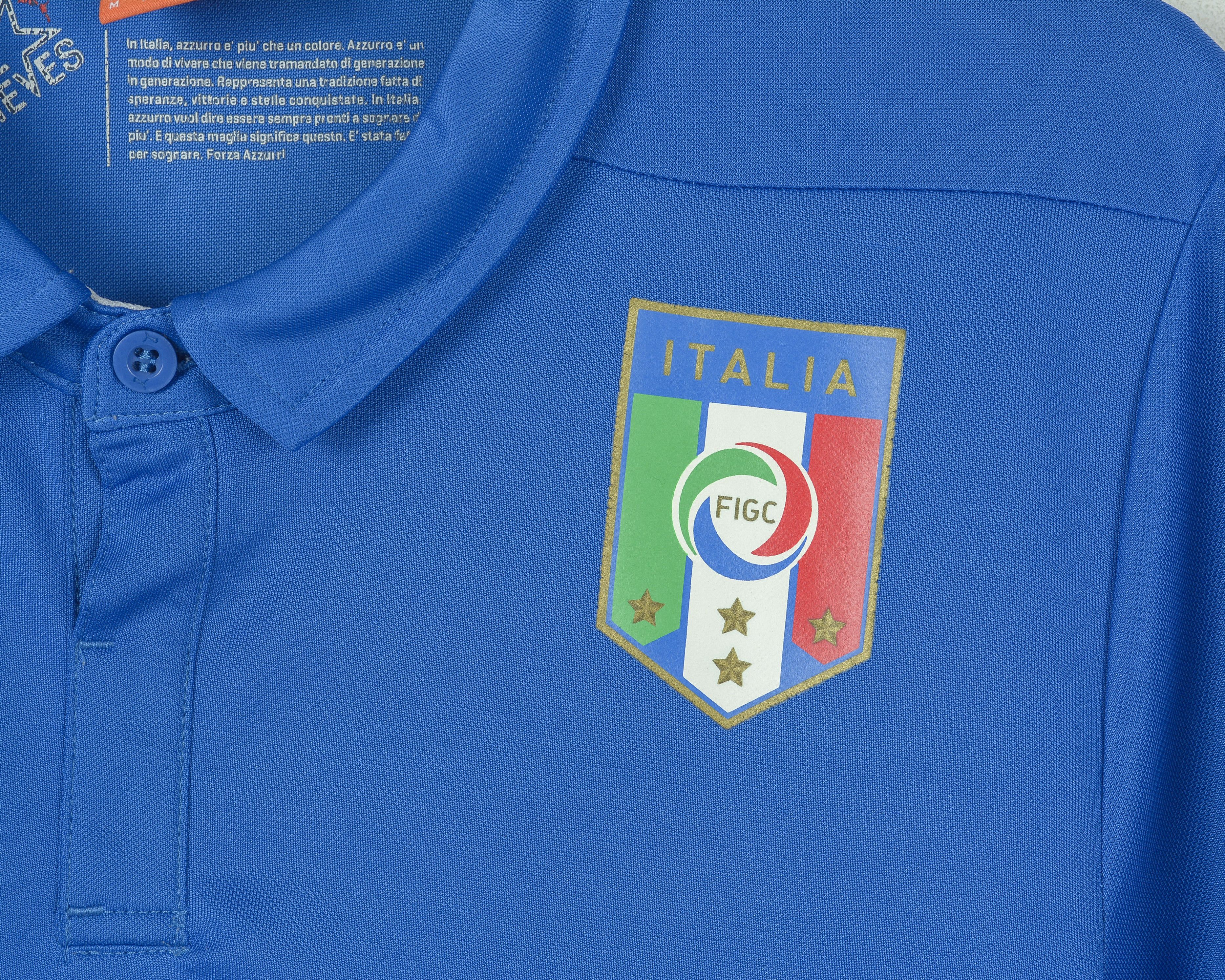 Puma Italy Men M Football Home Polo Jersey Shirt Kit 2014 2015 Size US M / EU 48-50 / 2 - 4 Thumbnail