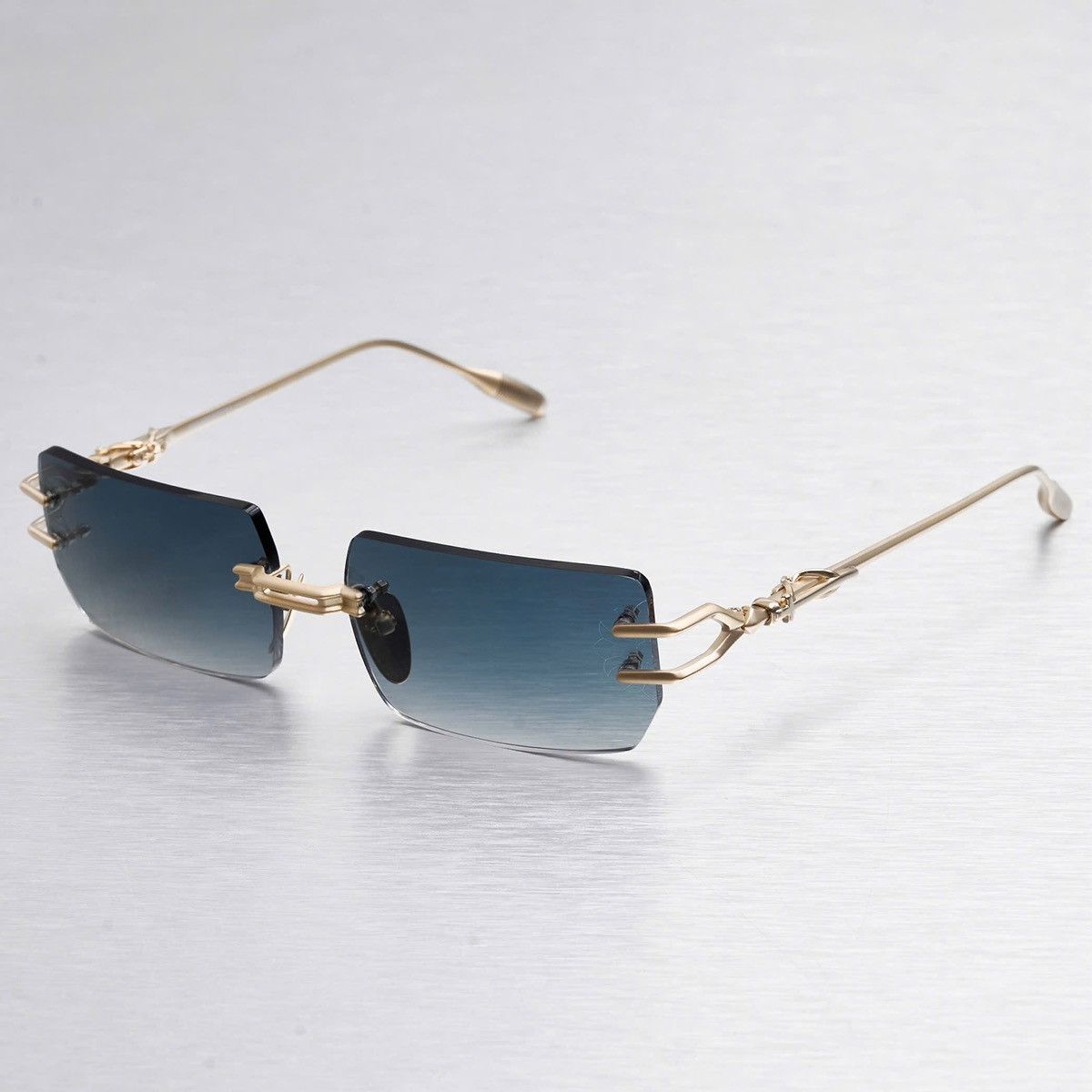 Chrome Hearts CHROME HEARTS LORDIE MATTE GOLD PLATED SUNGLASSES Size ONE SIZE - 2 Thumbnail