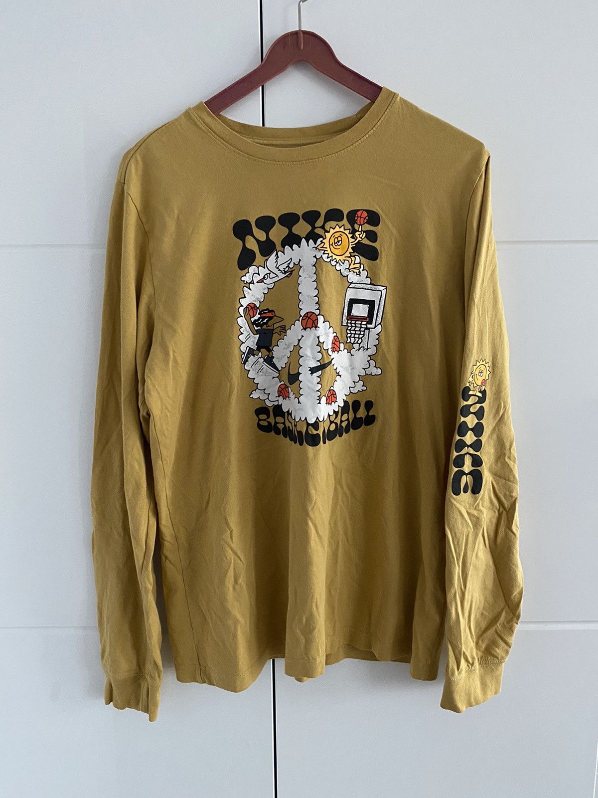 Nike Longsleeve Nike Basketball Vintage , Y2k,USA,Drill Size US M / EU 48-50 / 2 - 1 Thumbnail