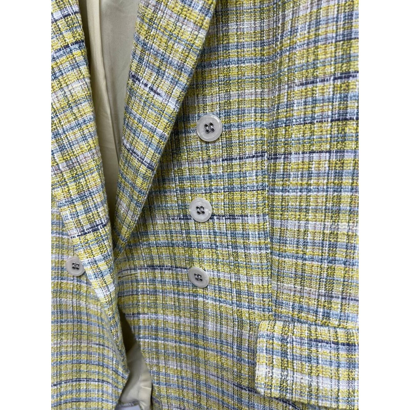 Maison Michel Maison d'Amelie Paris Short Sleeve Blazer Jacket L A000029 Size L / US 10 / IT 46 - 2 Thumbnail