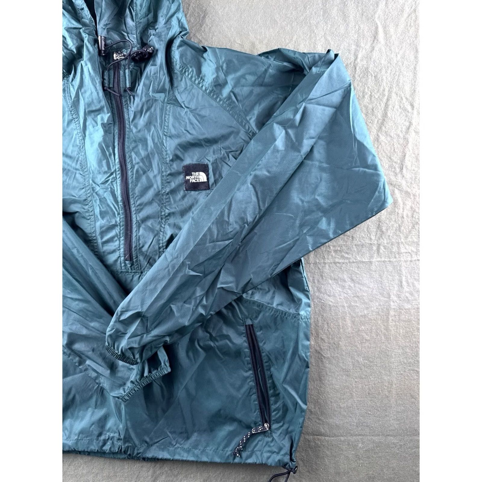 The North Face VINTAGE The North Face Nylon Anorak Pullover Hooded Jacket Green Half Zip Mens S Size US S / EU 44-46 / 1 - 3 Thumbnail