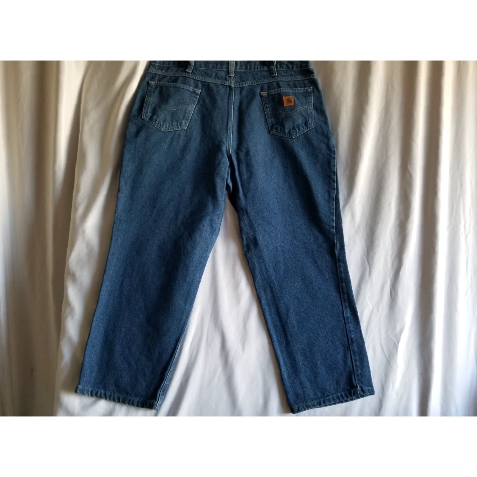 Carhartt VINTAGE? Wait, Carhartt Relaxed Fit Jeans 40 x 32 381-83 Work Blue Denim Dungarees Size US 40 / EU 56 - 4 Thumbnail