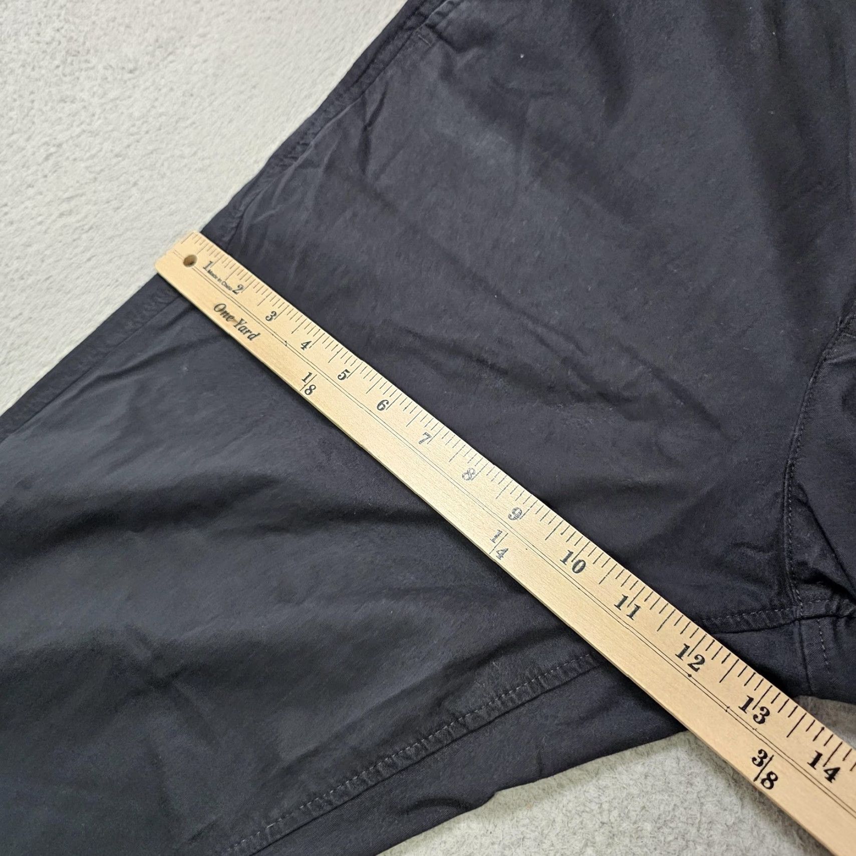 Abercrombie & Fitch Abercrombie & Fitch Pants Mens 31x27 (Tag 31x30) Black Loose Chino Stretch Twill Size US 31 - 5 Thumbnail