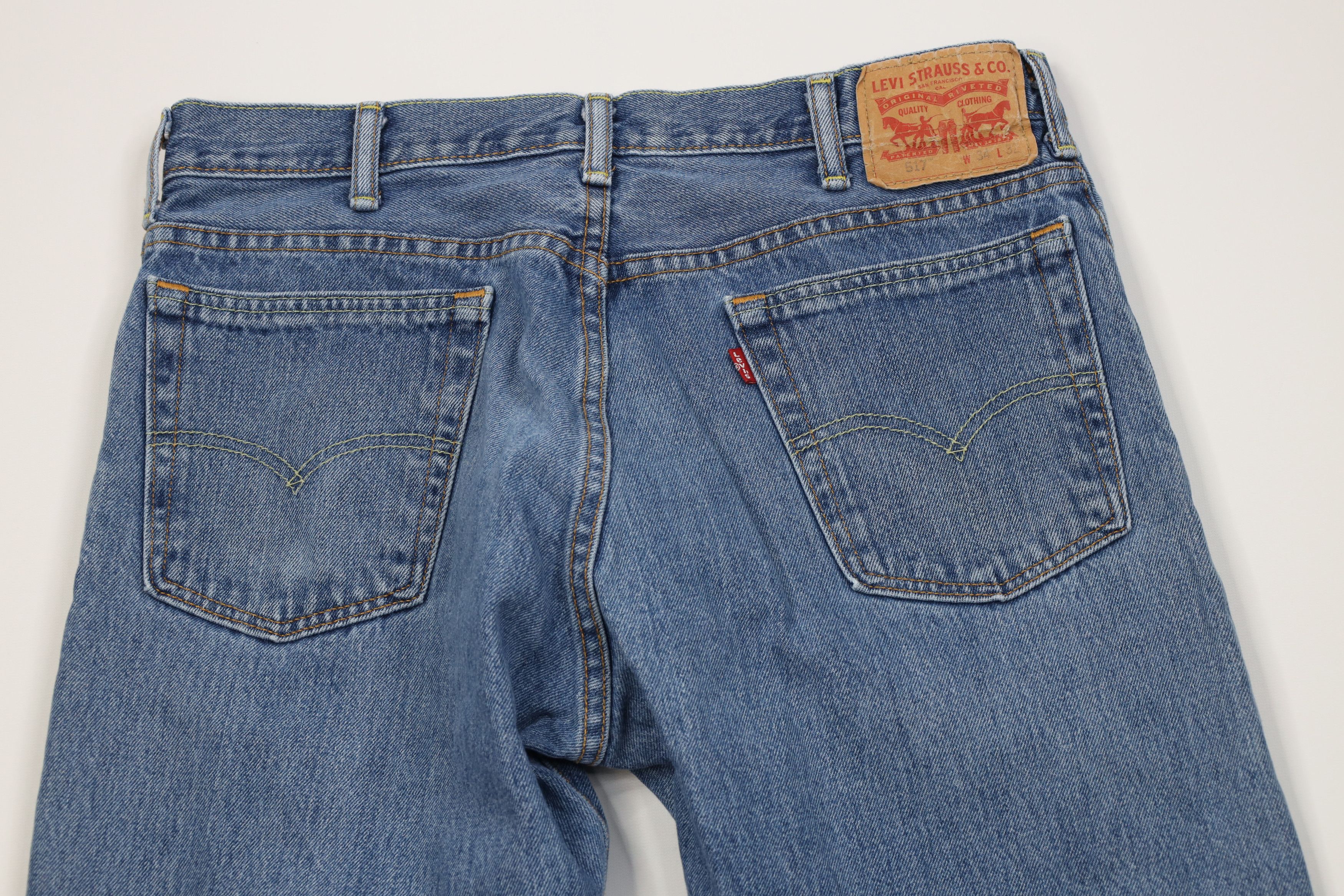 Levi's Vintage Y2K Levis 517 Boot Cut Denim Jeans Blue Cotton Size US 34 / EU 50 - 10 Thumbnail