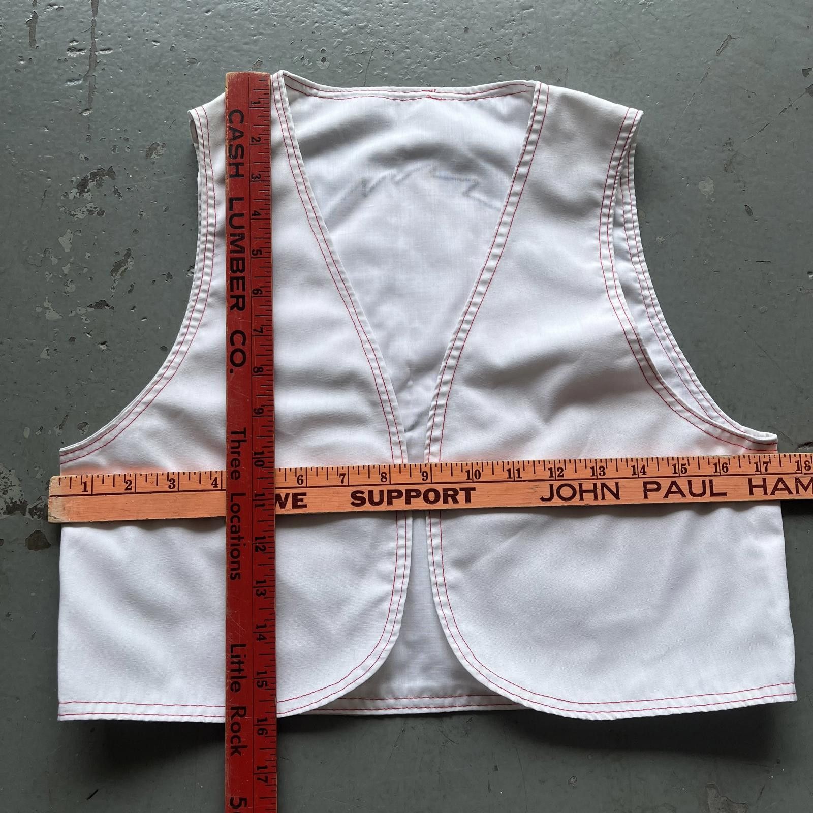 Handmade × Vintage Vintage 70s Handmade Arkansas Razorbacks Lightweight Vest Size XS / US 0-2 / IT 36-38 - 3 Thumbnail
