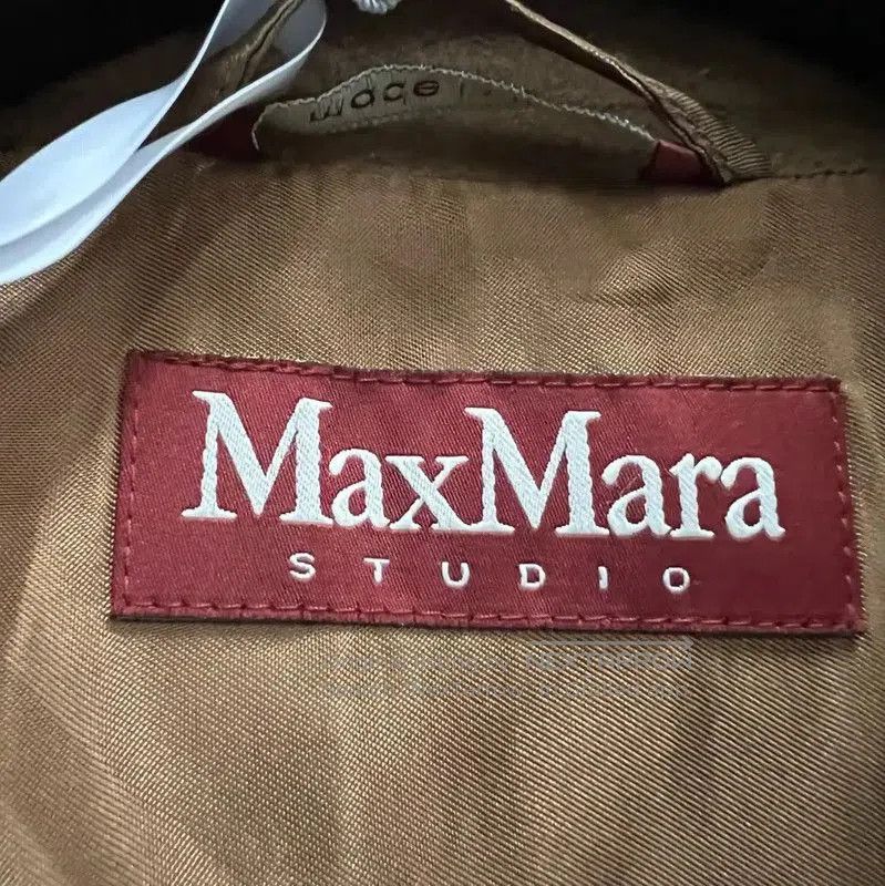 Max Mara MaxMara Khaki Long Coat for Women . Size XXS / US 00 / IT 34 - 4 Thumbnail