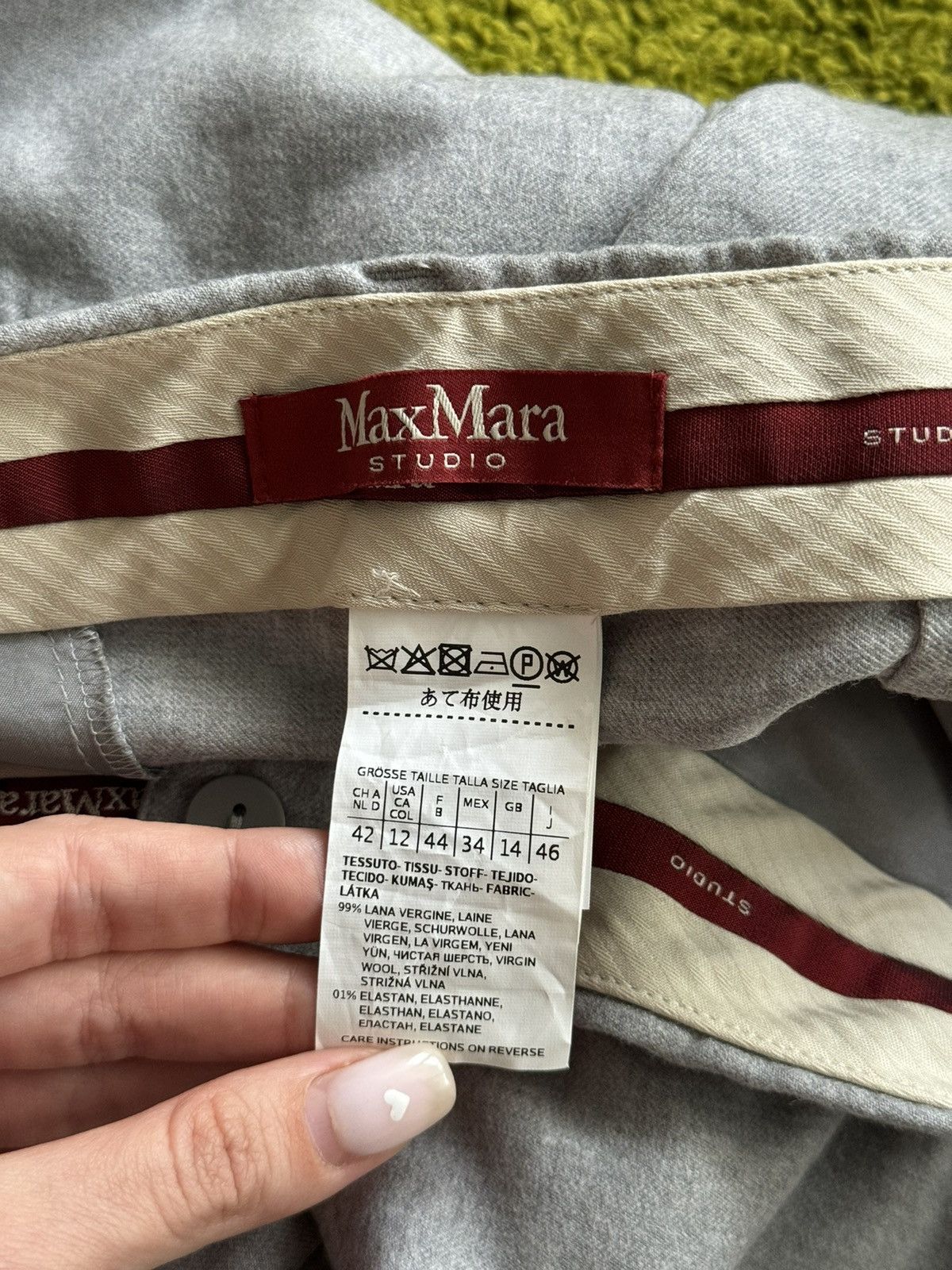 Max Mara × Weekend Max Mara Max Mara studio wool pants Size 34" / US 12 / IT 48 - 5 Thumbnail