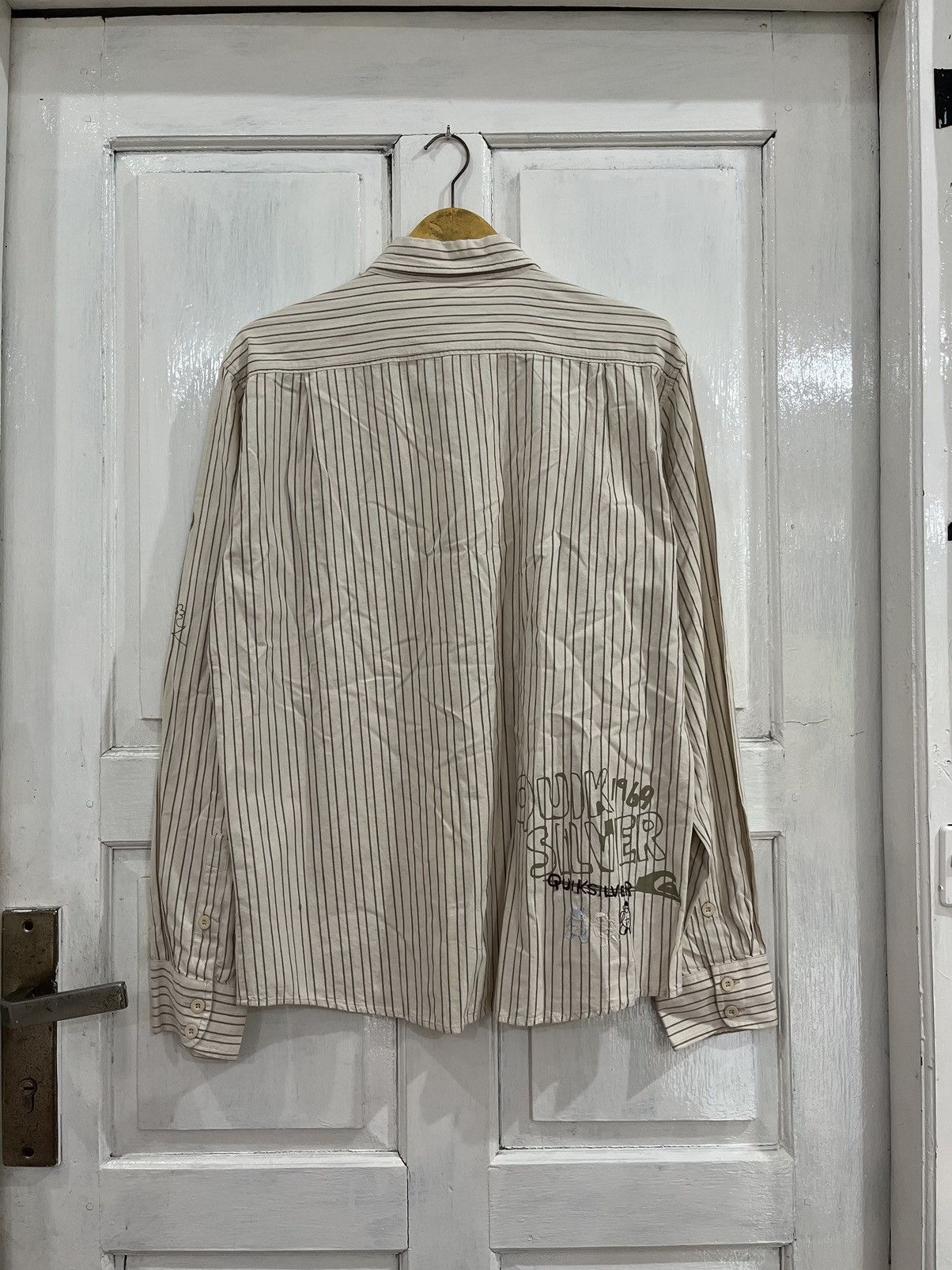 Quiksilver Vintage Quiksilver Stripe 1960 Button Up Shirt Size US L / EU 52-54 / 3 - 7 Thumbnail