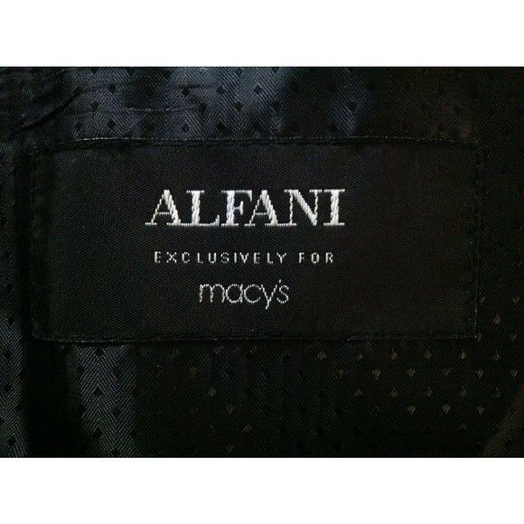 Alfani ALFANI MEN'S 100%WOOL PLAID SPORT JACKET COAT BLAZER 44L Size 44L - 5 Thumbnail