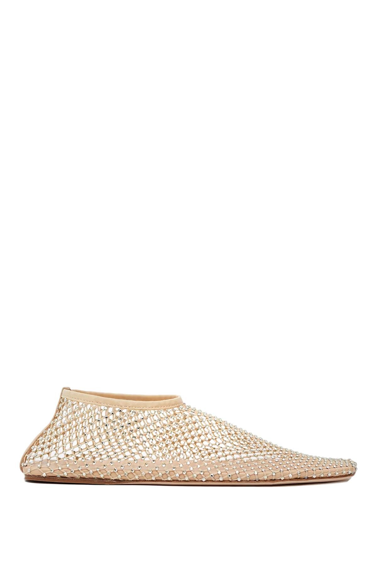 image of Christopher Esber "netted Minette Ballerina Shoes in Mixed Colours, Women's (Size 7)