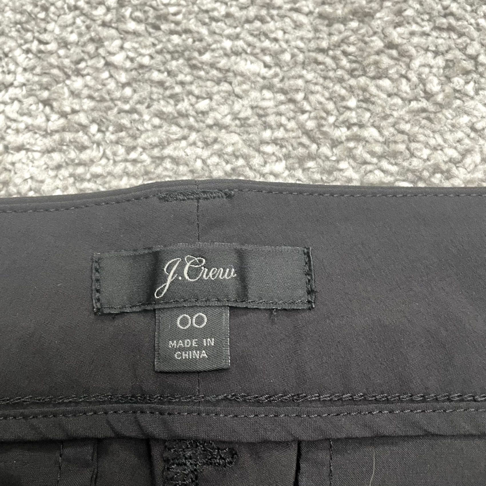 J.Crew J.CREW High Rise Bermuda Shorts Womens 00 solid Black Snap Button Casual Classic Size 24" / US 00 / IT 34 - 5 Thumbnail