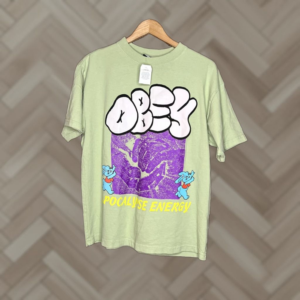 Obey OBEY Shirt Bunny Apocalypse Energy Street Art NWT Size S Green Mens Size US S / EU 44-46 / 1 - 1 Thumbnail