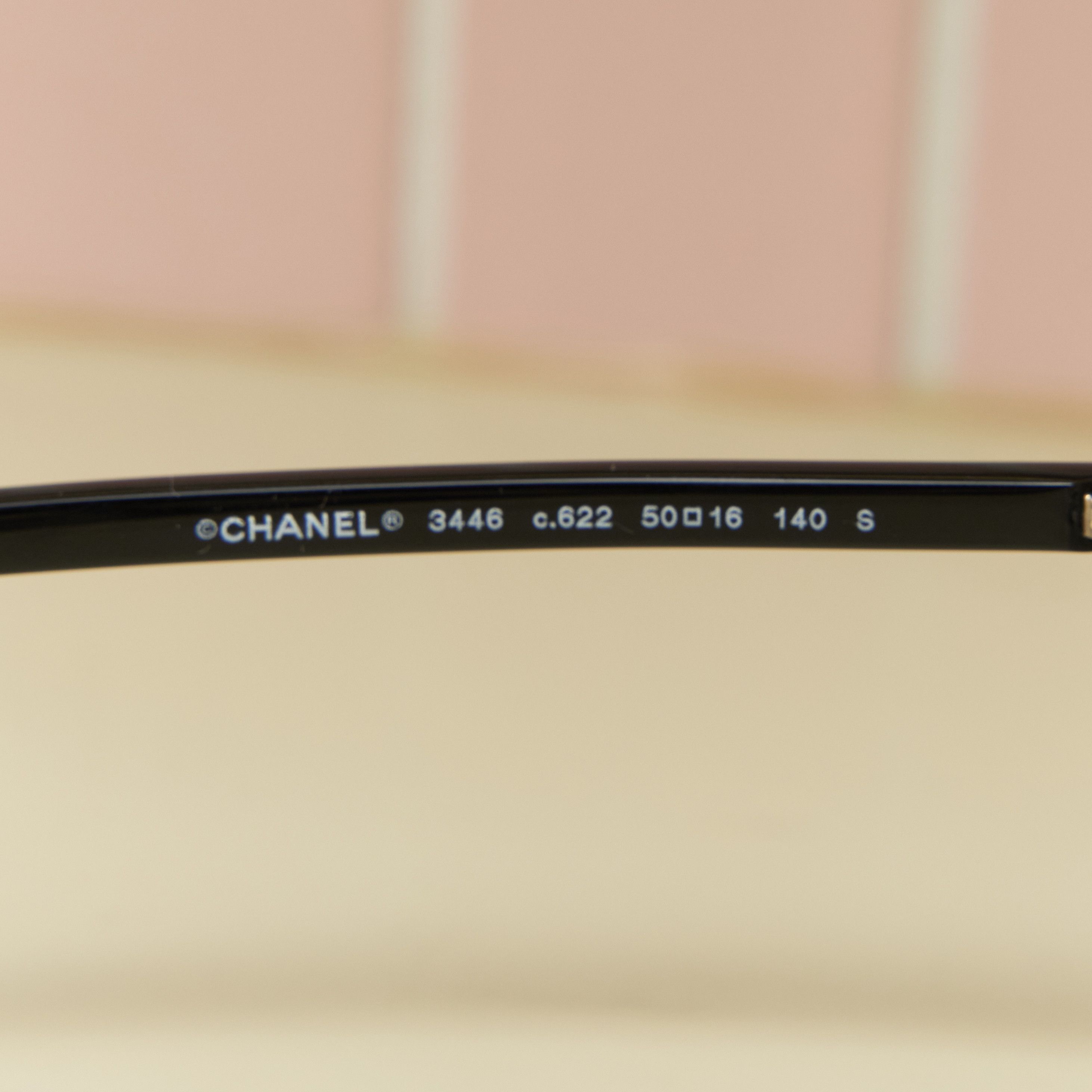 Chanel CHANEL 0CH3446 C622 Sunglasses BLACK Size ONE SIZE - 4 Thumbnail