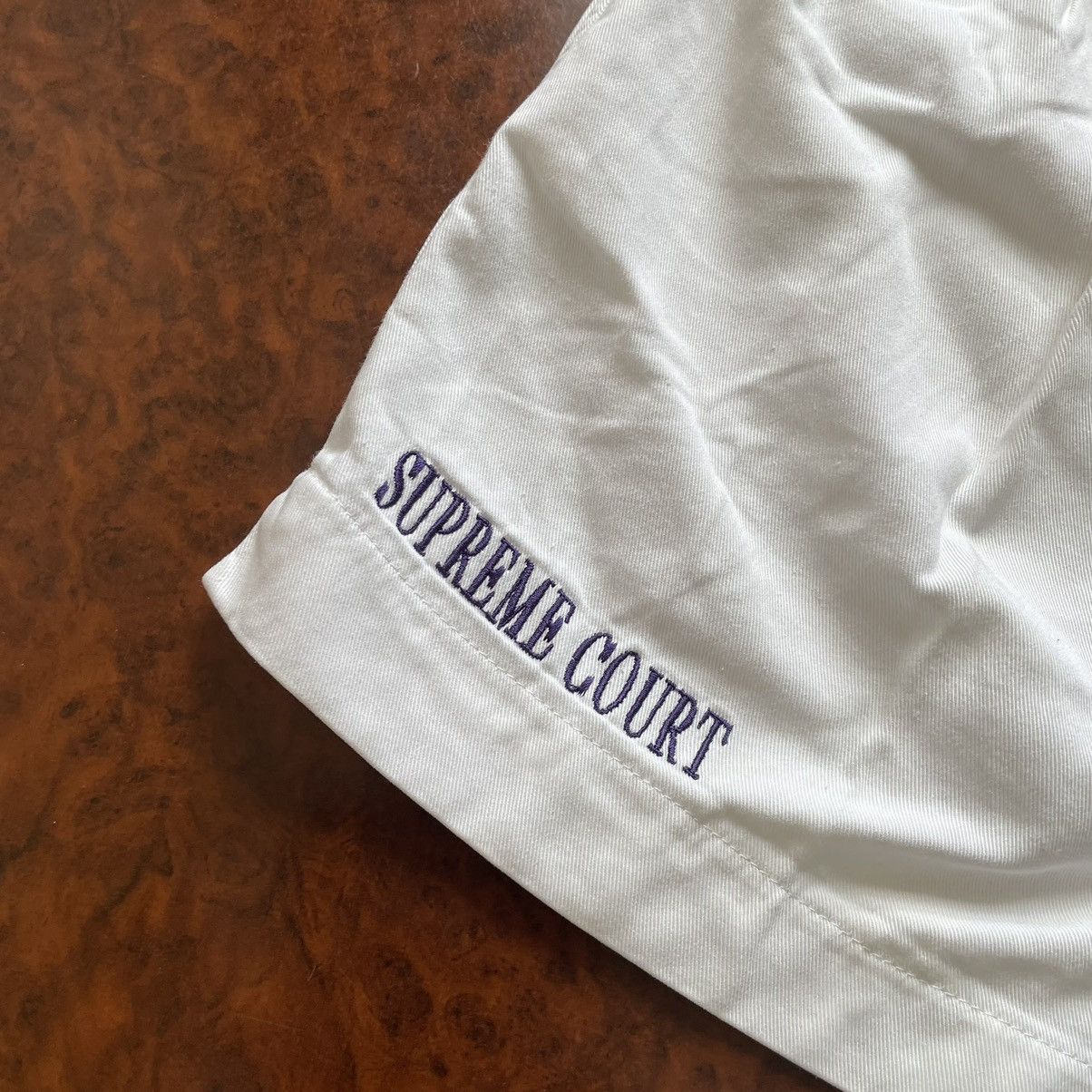 Nike × Vintage 90s BOXY SWOOSH NIKE SUPREME COURT BAGGY SHORTS AGASSI Size US 34 / EU 50 - 2 Thumbnail