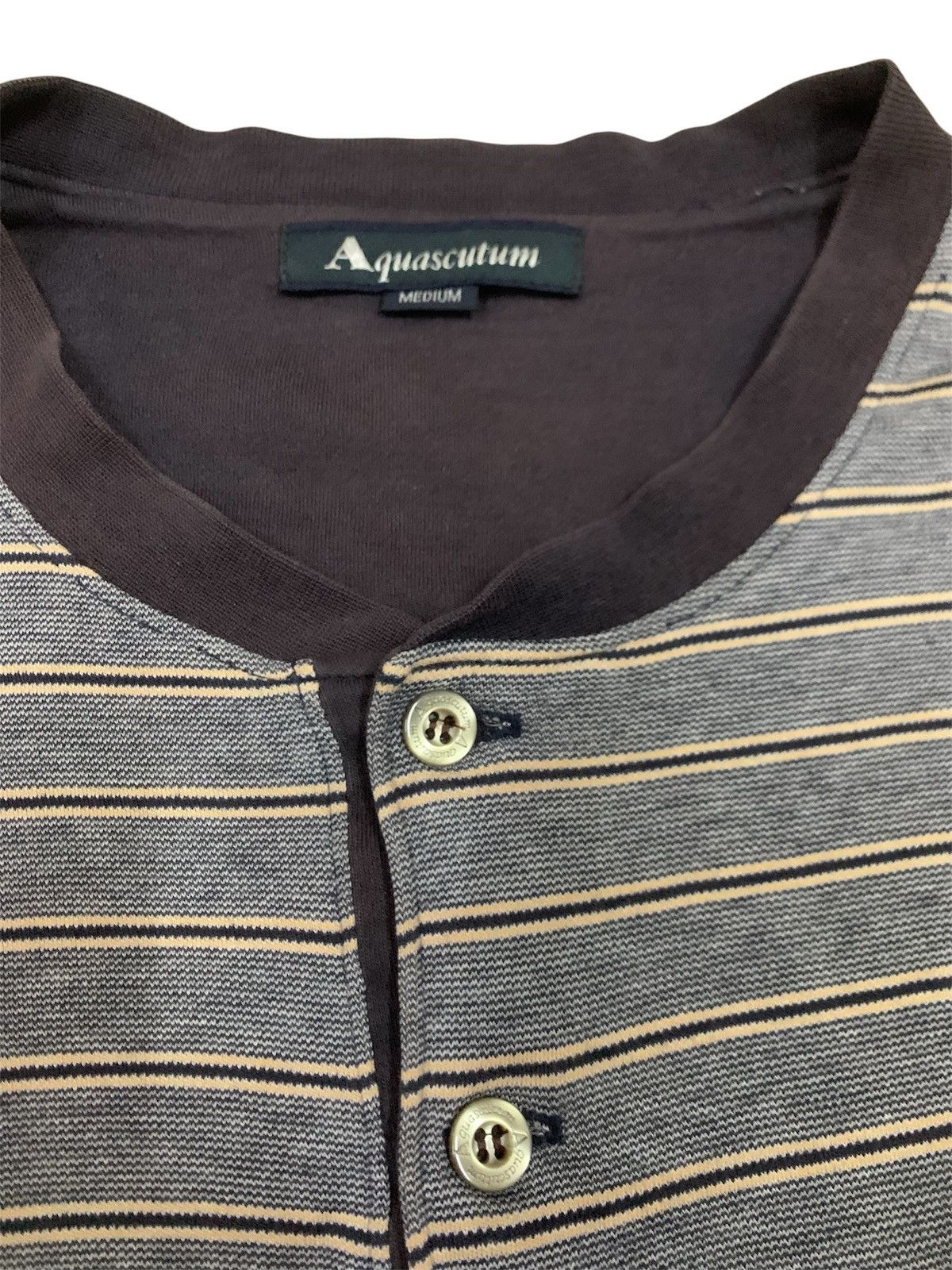 Aquascutum Aquascutum half button Vintage 90's Size US L / EU 52-54 / 3 - 2 Thumbnail