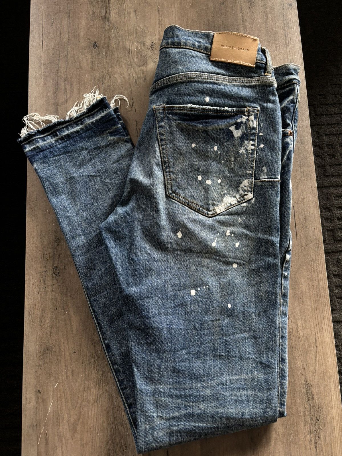 Purple Brand Purple Brand Distressed Slim Fit Jeans – Blue Size US 34 / EU 50 - 6 Thumbnail