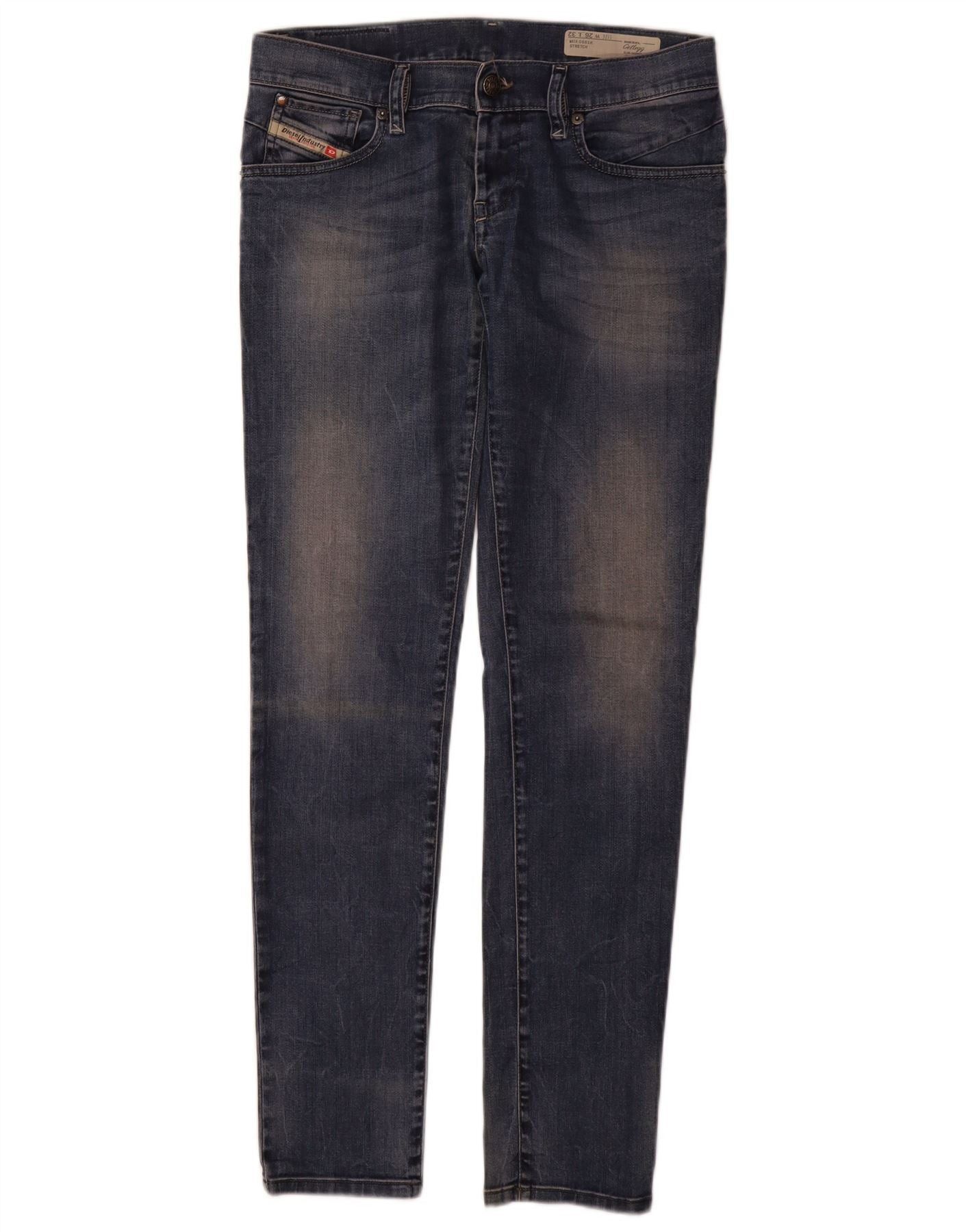 Diesel Womens Getlegg Low Waist Slim Skinny Jeans W26 L32 Navy Blue Size 26" / US 2 / IT 38 - 1 Thumbnail