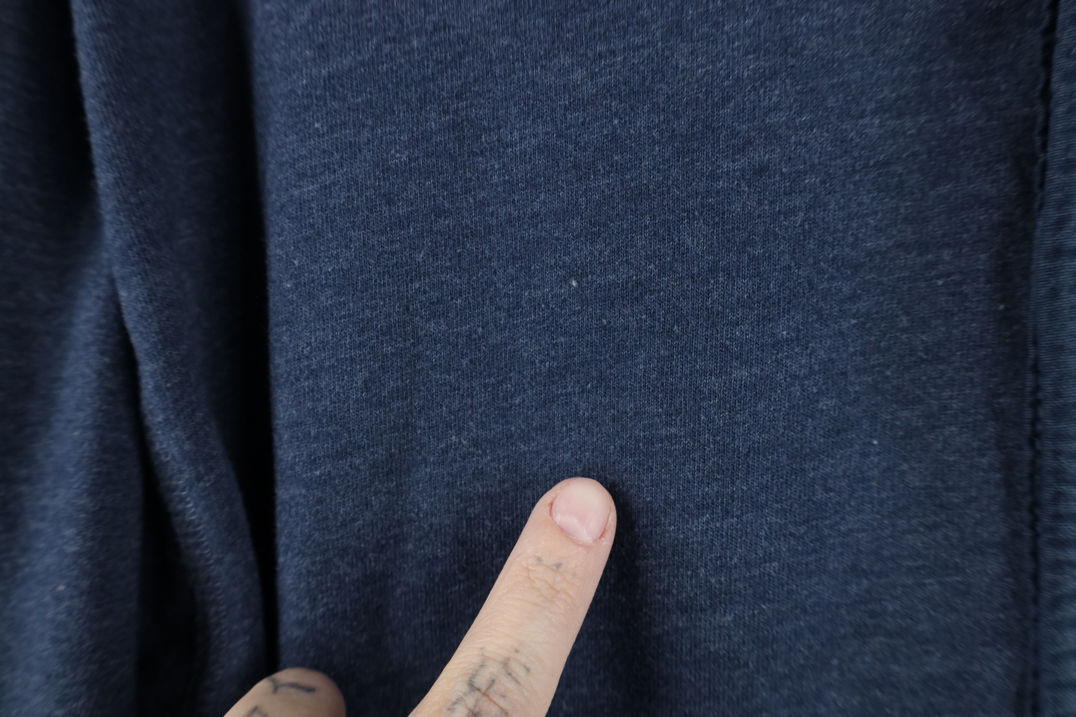 J.Crew J Crew Blank Knit Long Sleeve Henley T-Shirt Blue Cotton Size US L / EU 52-54 / 3 - 5 Thumbnail