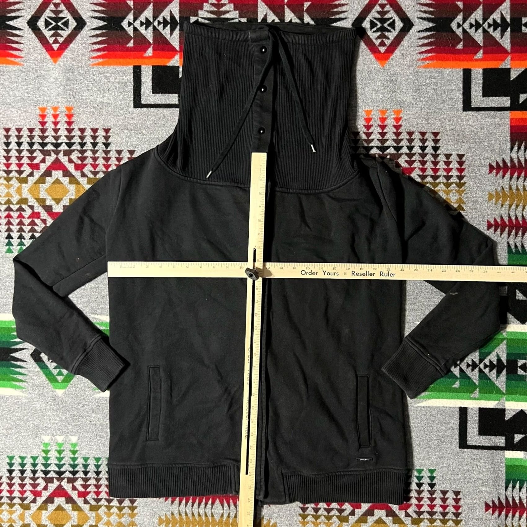 Athleta Athleta Sweatshirt Full Zip Womens Black Funnel Neck C9 Size S Pullover Activewear Size S / US 4 / IT 40 - 3 Thumbnail