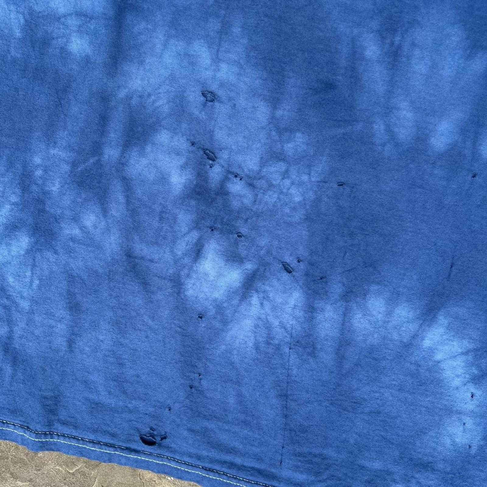 Bones Blue Distressed Tie Dye Bones Swiss Bearings Skate Tee Size US XL / EU 56 / 4 - 6 Thumbnail