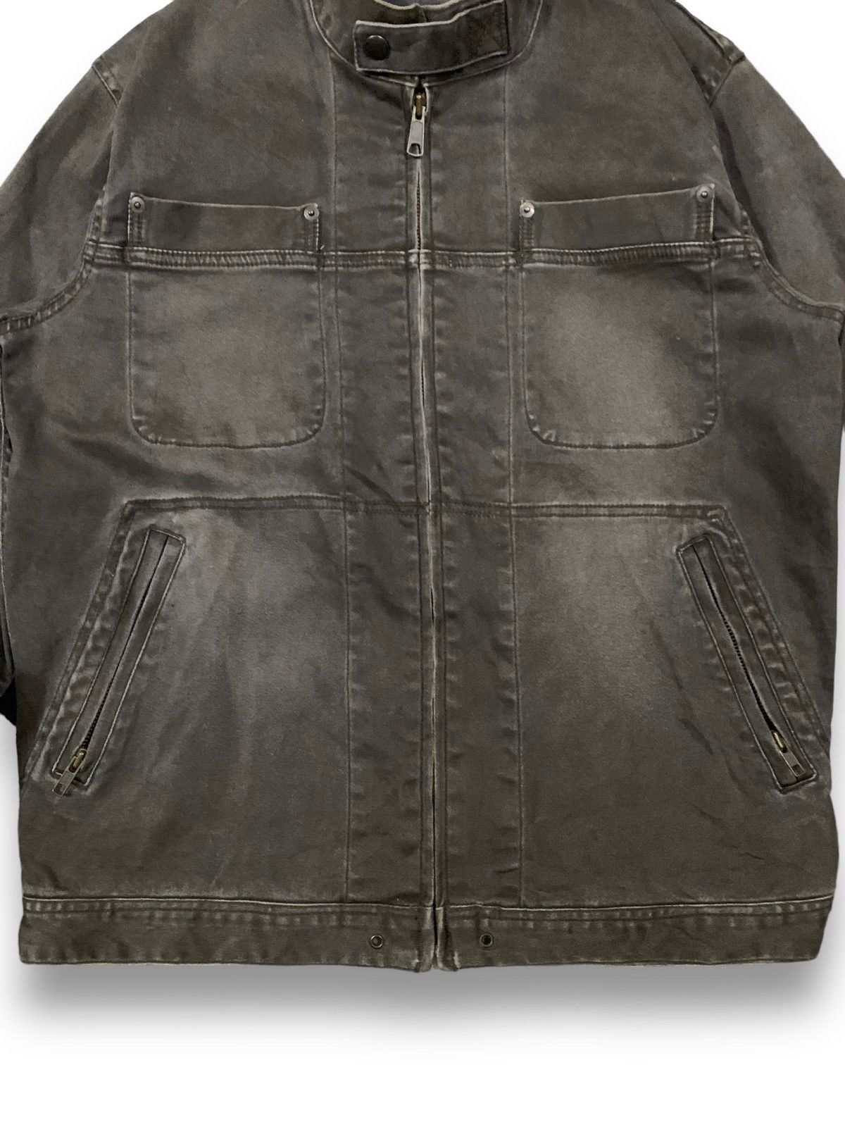 KMRii Vintage Japanese Brand Faded Canvas Biker-Punk Style Jacket Size US M / EU 48-50 / 2 - 10 Thumbnail