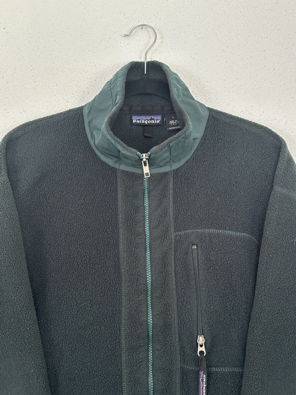 Patagonia Vintage 90s Patagonia Deep Pile Fleece Jacket Large Full Zip Size US L / EU 52-54 / 3 - 5 Thumbnail