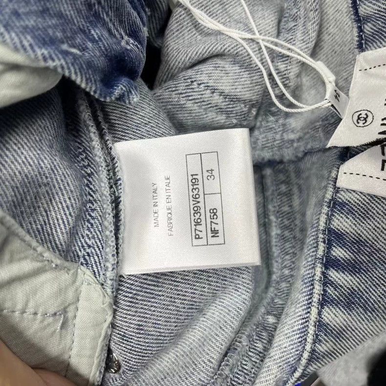 Chanel chanel blue sequined logo casual jeans -2505 Size US 34 / EU 50 - 6 Thumbnail