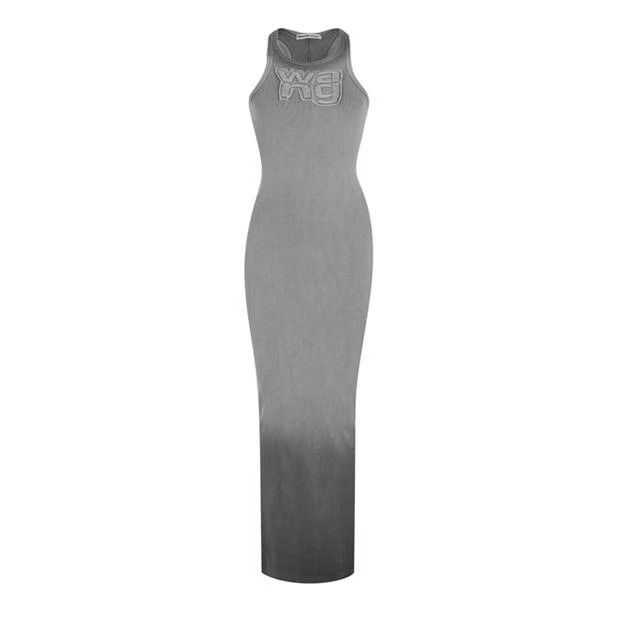 Alexander Wang o1g2r1mq0824 Distressed Maxi Dress in Grey Size M / US 6-8 / IT 42-44 - 1 Thumbnail