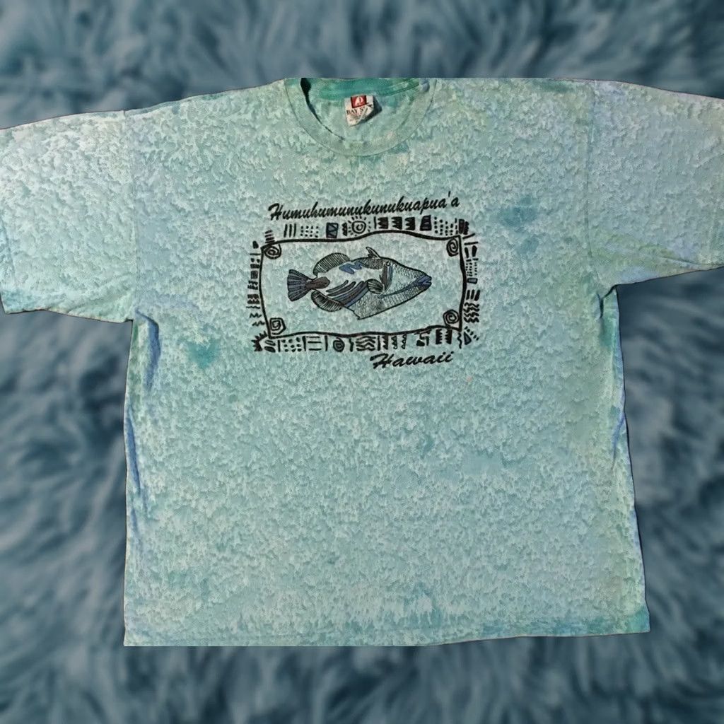 Vintage VINTAGE 90s Hawaii Fish Faded AOP Shirt XXL Beach Surf Skate Grunge Vaporwave OP 80s Men Size US XXL / EU 58 / 5 - 1 Thumbnail