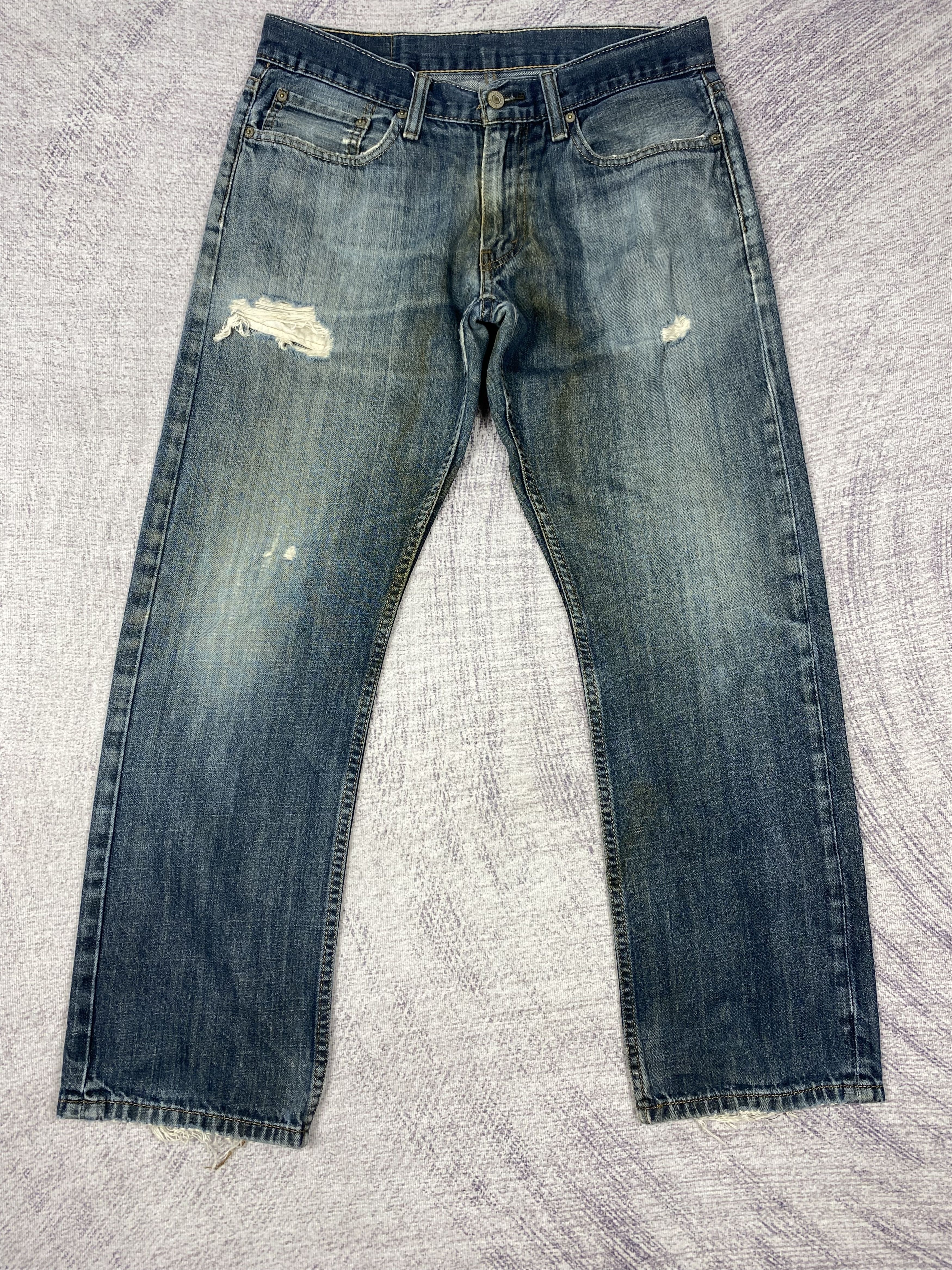 Levi's Vintage Levi's 514 Distressed Blue Denim Jeans PT0483 Size US 32 / EU 48 - 1 Thumbnail
