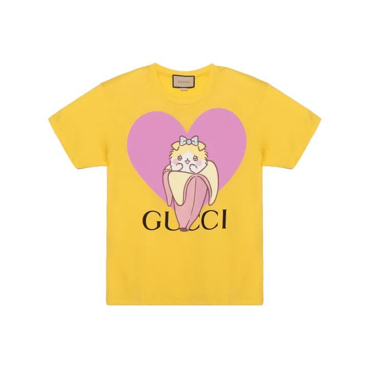 Gucci Gucci Love Parade Banana Cat Print T-Shirt Size M / US 6-8 / IT 42-44 - 1 Thumbnail
