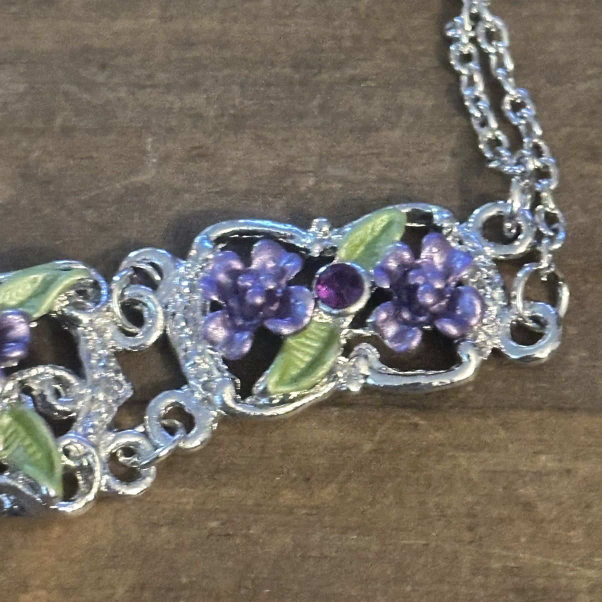 Other Filigree purple flower bracelet Size ONE SIZE - 7 Thumbnail
