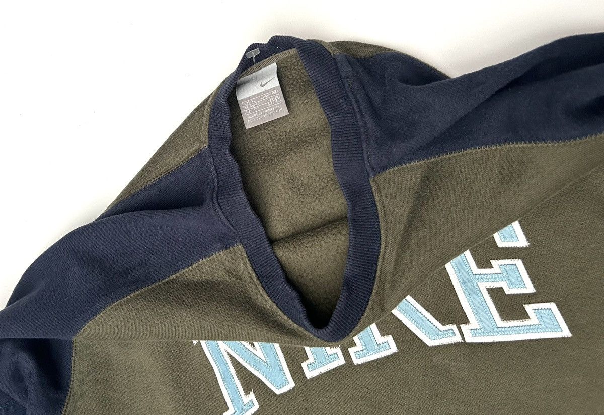 Nike × Vintage Vintage Nike Athletic Embroidered Spell Out Logo Sweatshirt Size US XL / EU 56 / 4 - 4 Thumbnail