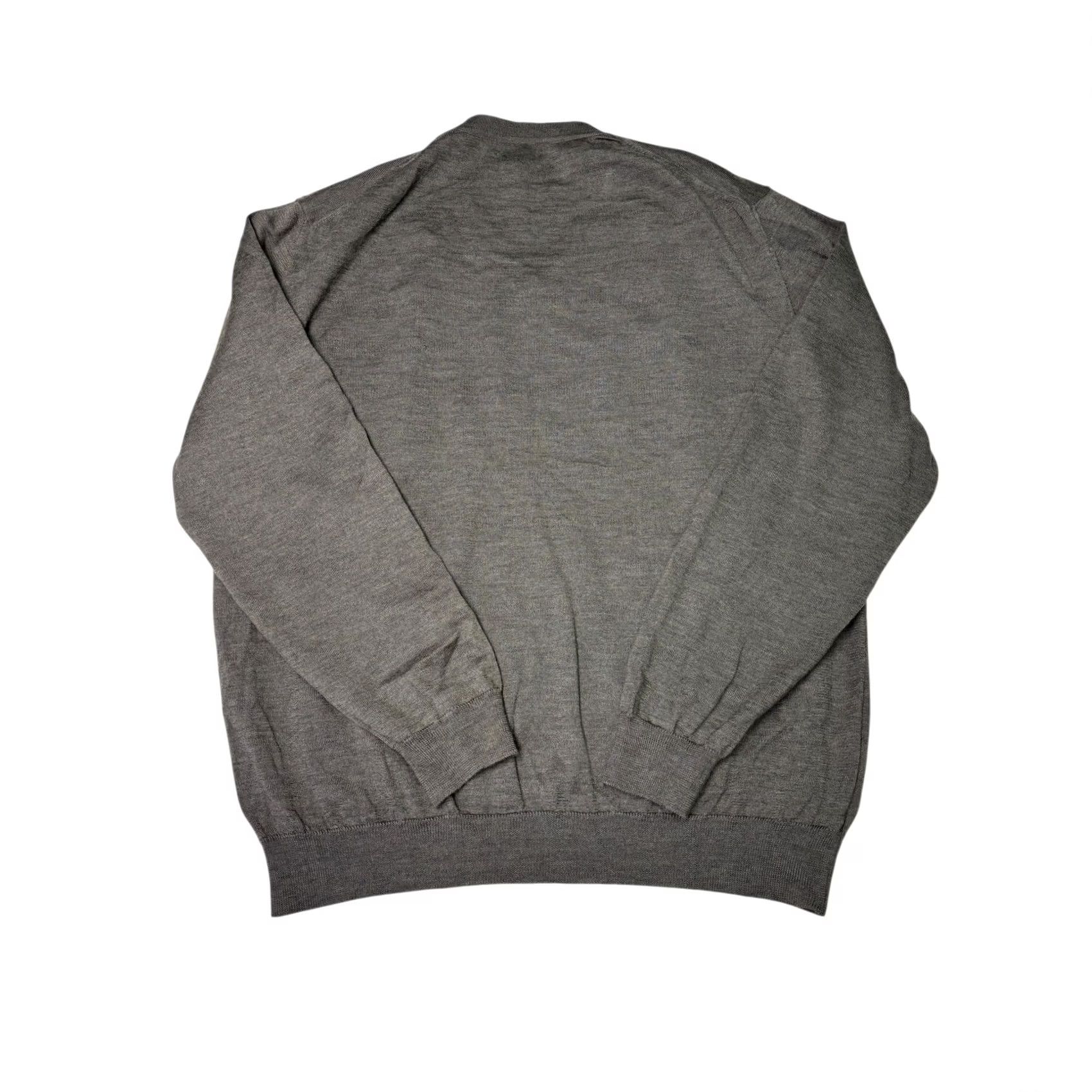 Vintage Joseph & Lyman Sweater Mens XXL Gray V Neck Merino Wool Made in Italy Size US XXL / EU 58 / 5 - 3 Thumbnail
