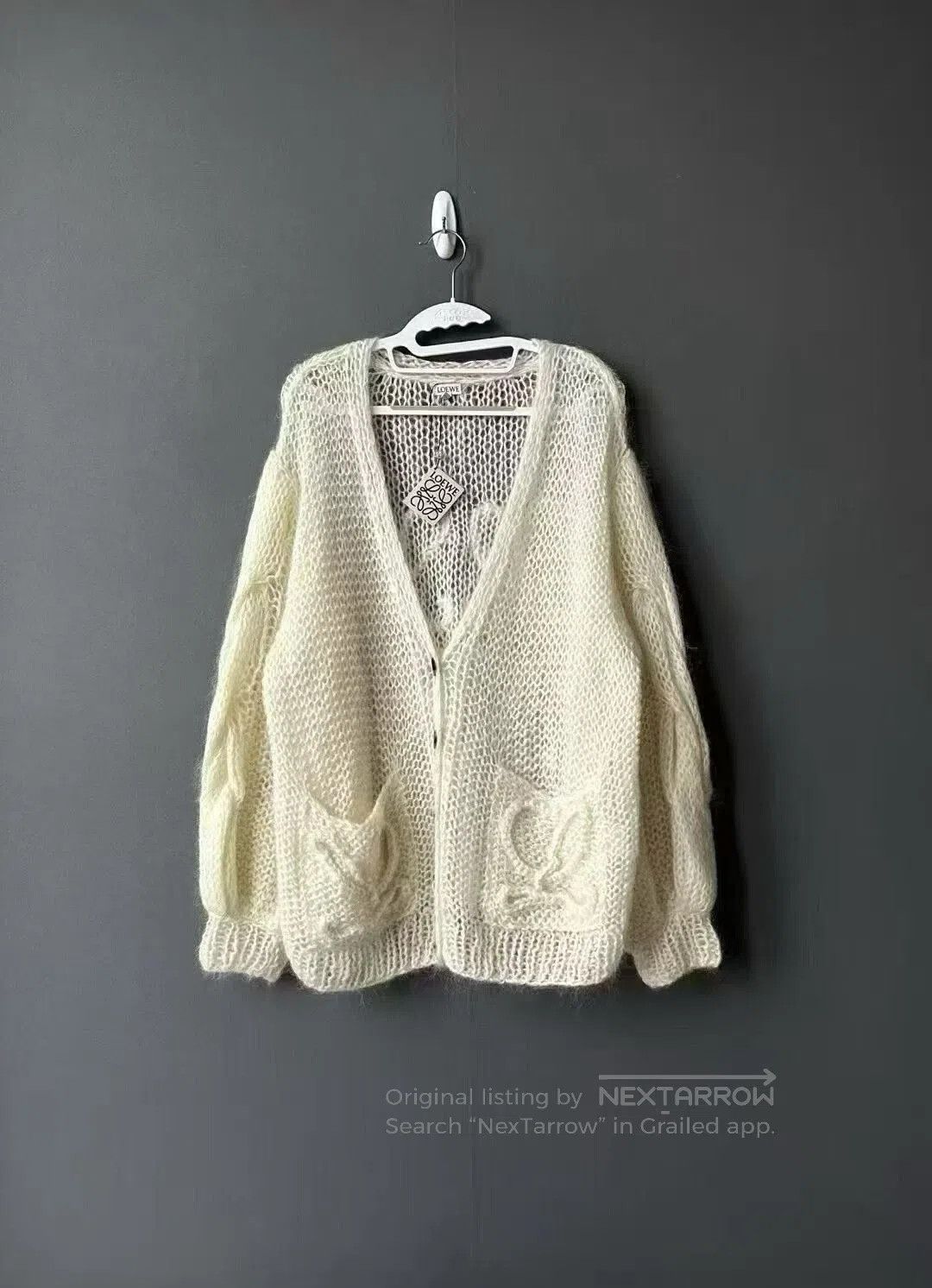 Loewe Loewe Mohair V-Neck Loose Cardigan. Size S / US 4 / IT 40 - 1 Thumbnail