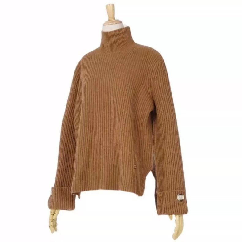 Loro Piana LORO PIANA Knitted sweater high collar sweater 100% baby c Size XS / US 0-2 / IT 36-38 - 3 Thumbnail
