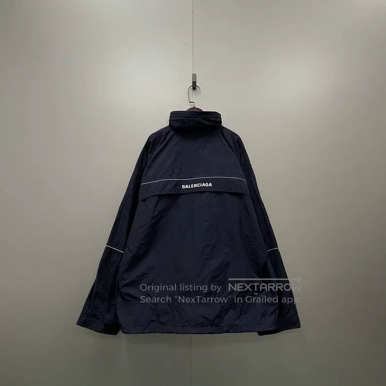 Balenciaga Balenciaga Half Zip Printed Logo Windbreaker Size US M / EU 48-50 / 2 - 2 Thumbnail
