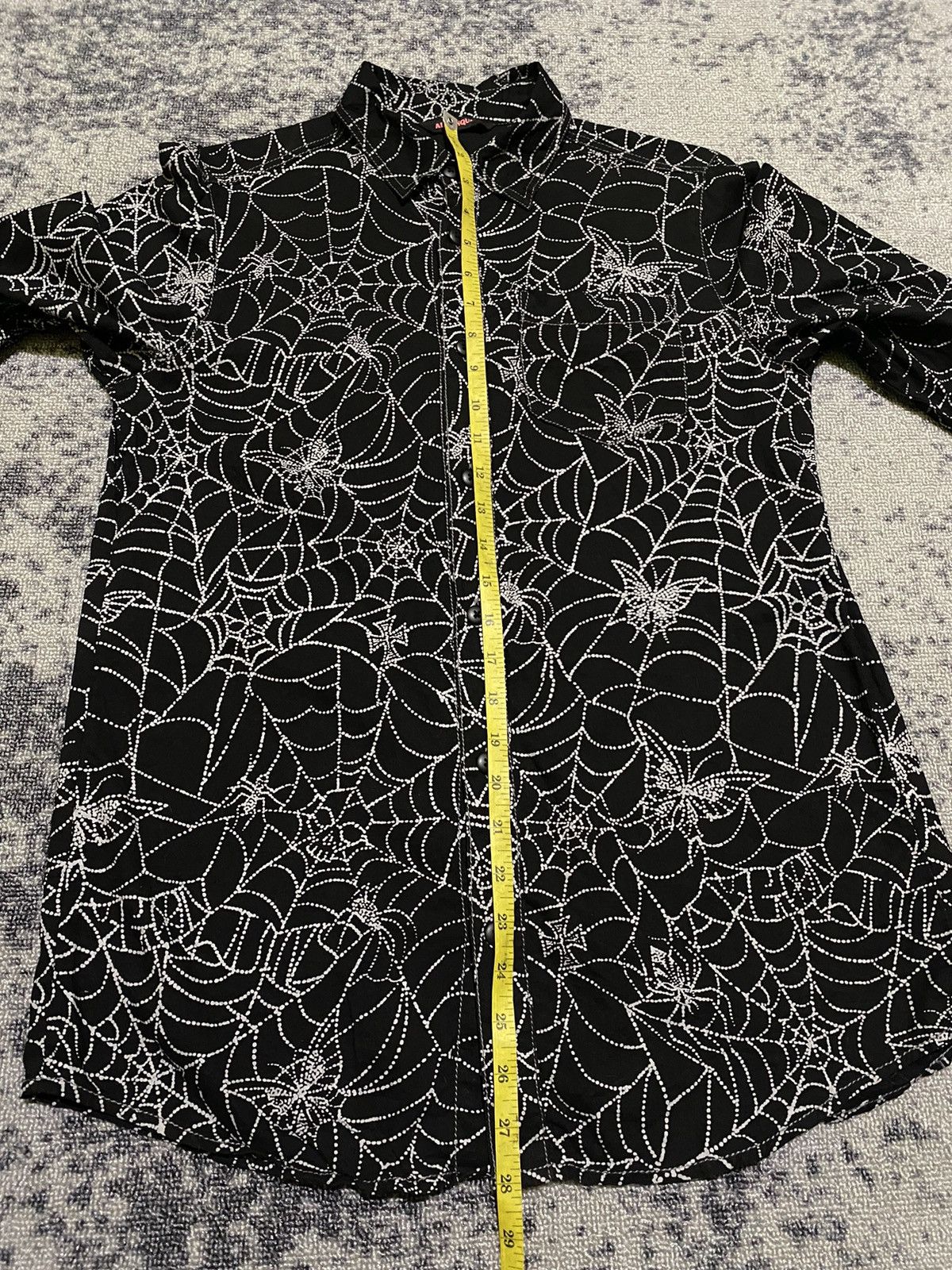 Hysteric Glamour × If Six Was Nine × Le Grande Bleu (L.G.B.) 2000s Algonquins skull spider webs shirt Size US M / EU 48-50 / 2 - 8 Thumbnail