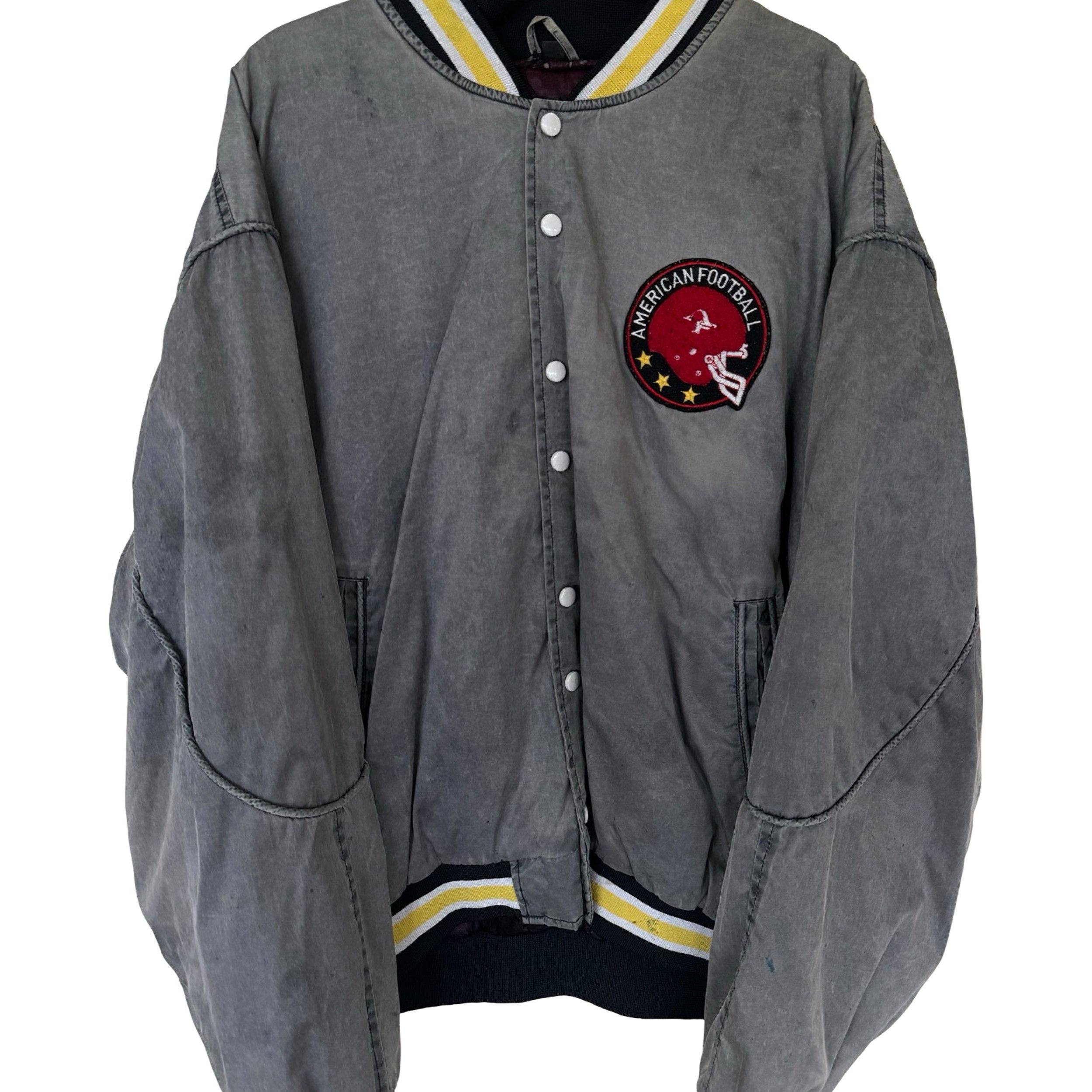 Vintage American Football Bomber Jacket Size US XL / EU 56 / 4 - 4 Thumbnail