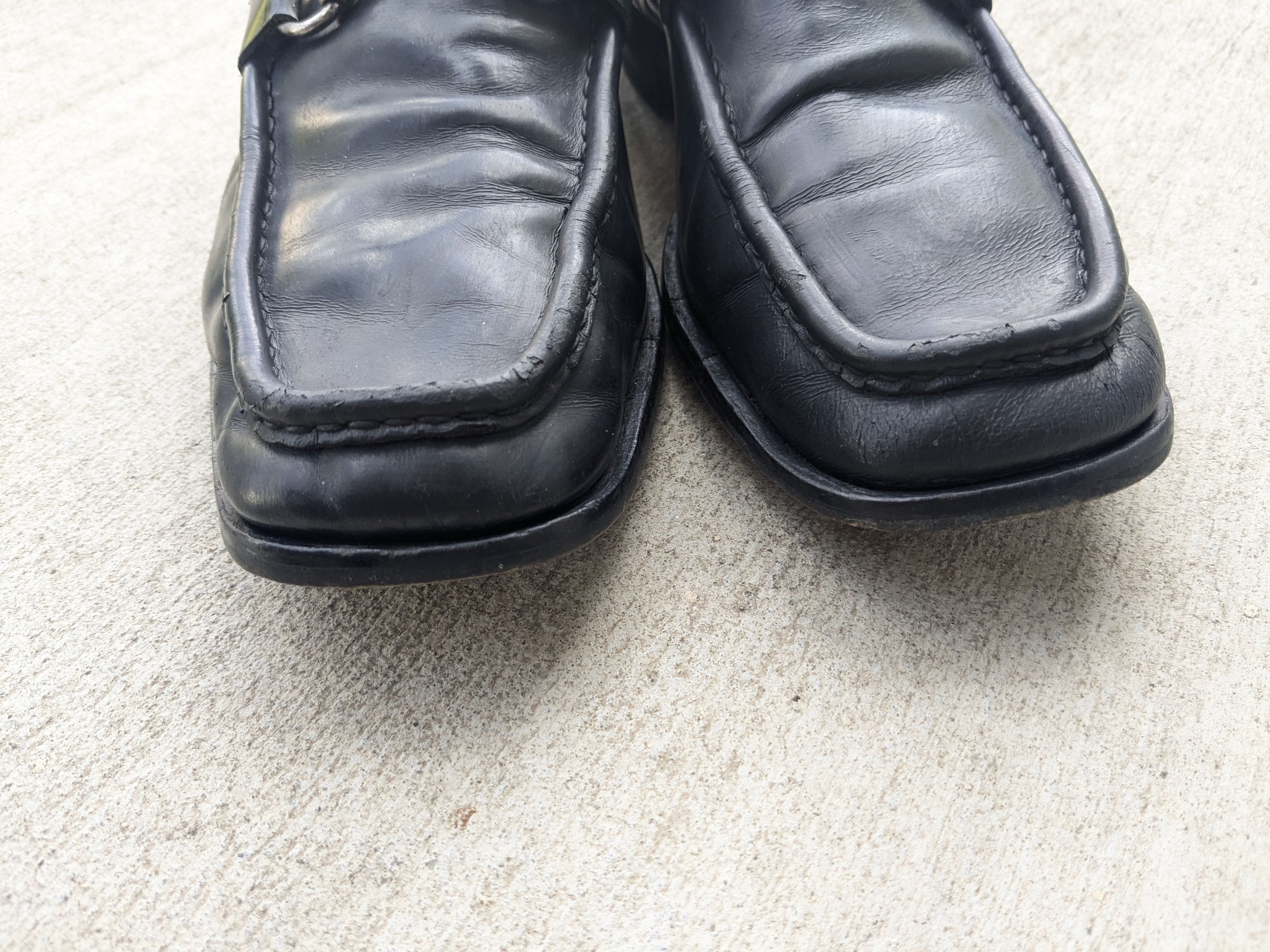 Gucci × Vintage Gucci Horsebit Loafers Black 9 D Leather Italy Slip On Size US 9 / EU 42 - 5 Thumbnail