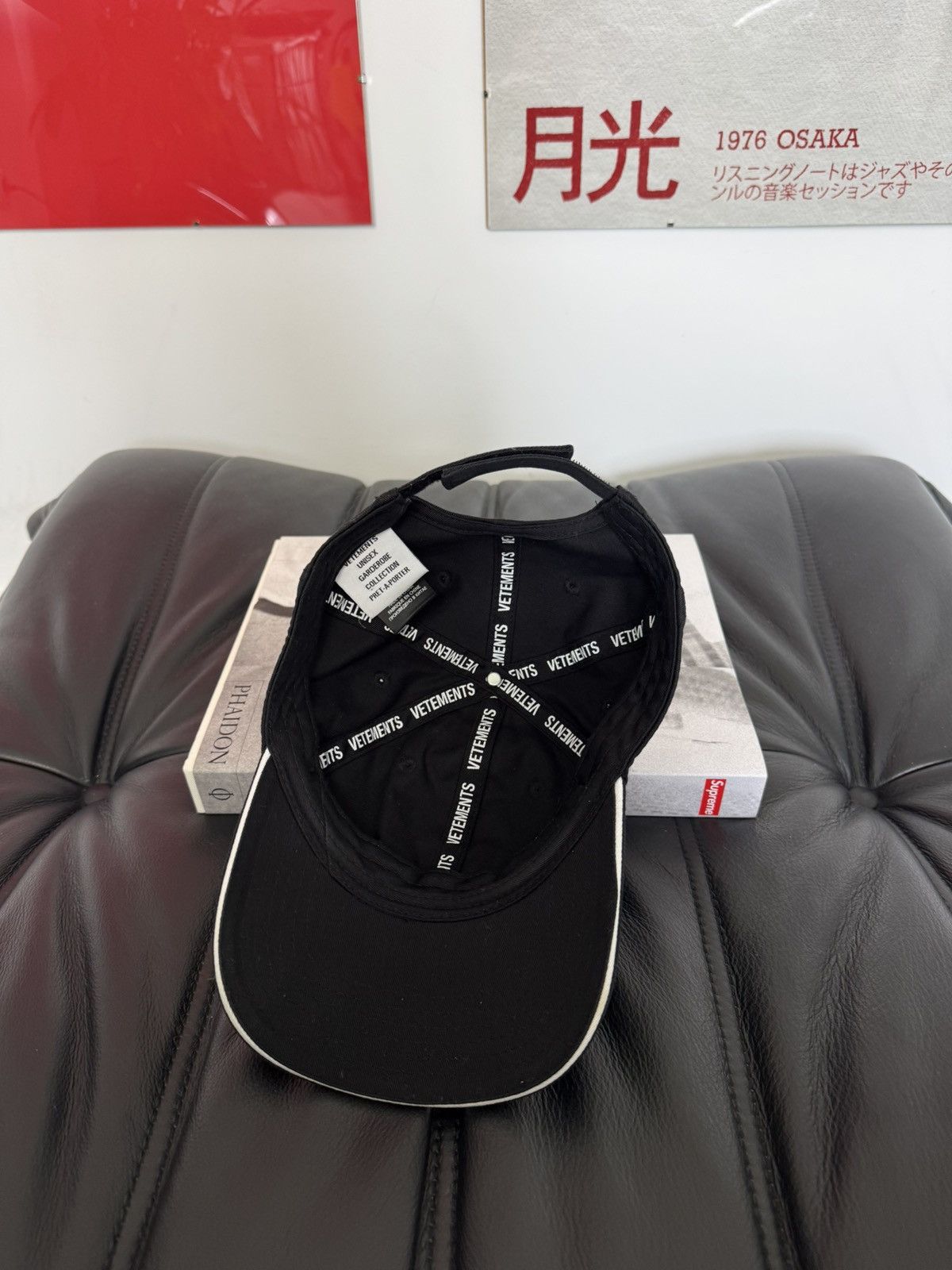 Vetements Vetements Anarchy Logo Hat Cap Avant Garde Rare Black White Size ONE SIZE - 5 Thumbnail